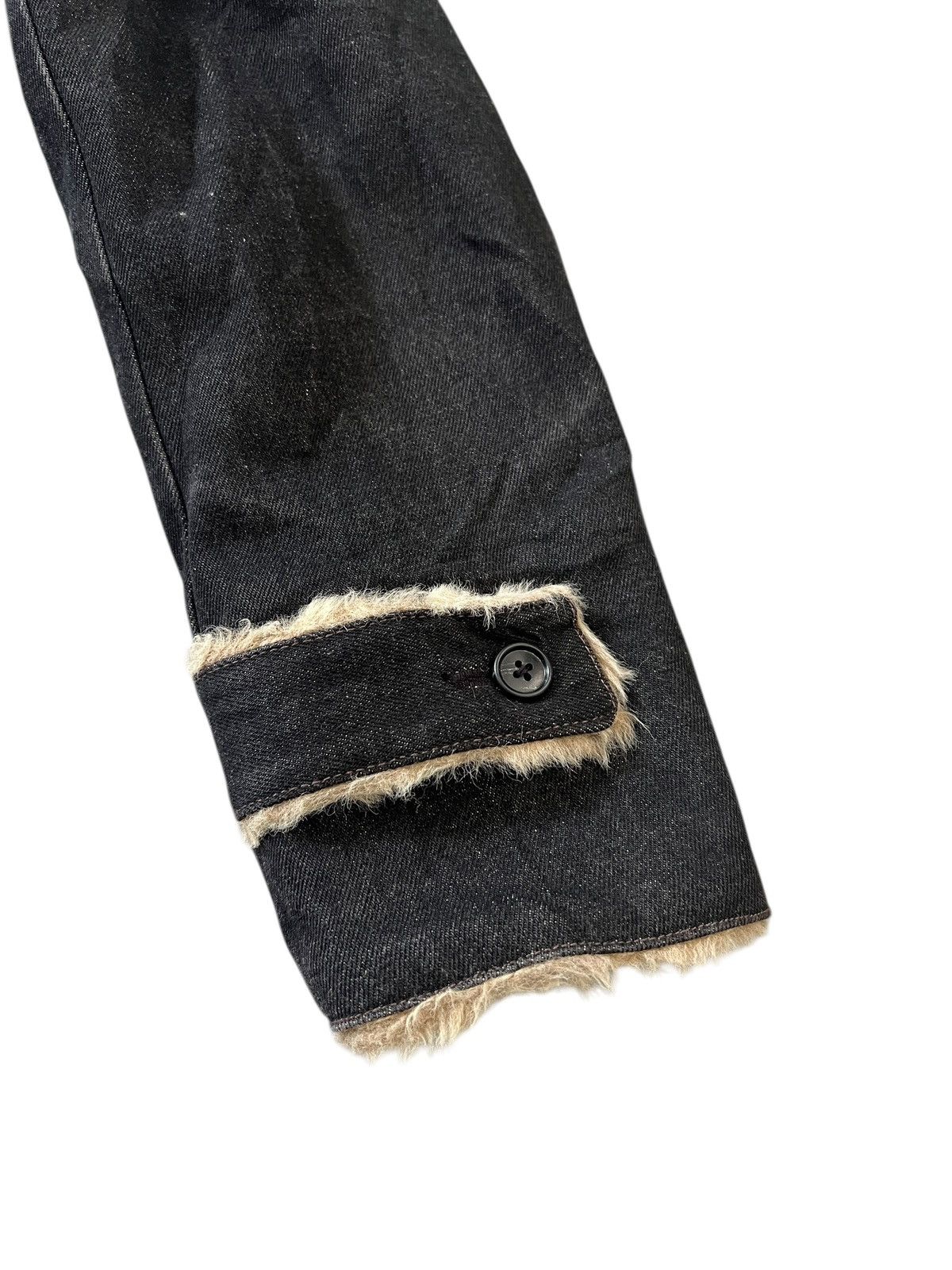 Japanese Brand 1990s Nicole Club For Men Fur Denim Chore Jacket Size US L / EU 52-54 / 3 - 6 Thumbnail