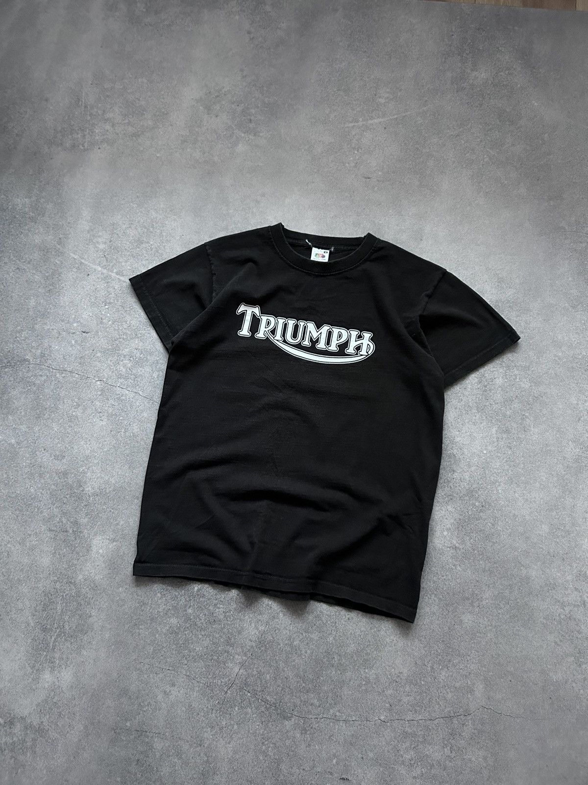 Vintage Vintage Triumph big logo shirt 00s mens bikers Size US M / EU 48-50 / 2 - 1 Thumbnail