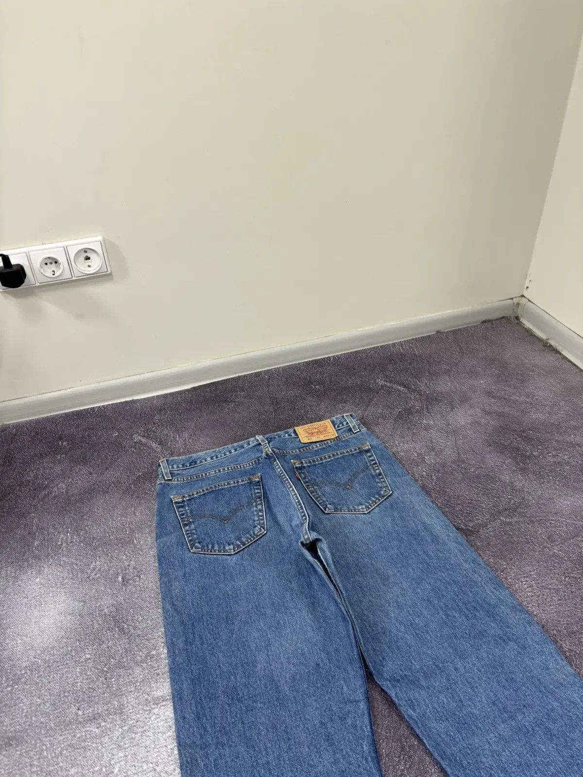 Levi's × Vintage Vintage 90s Levi's 521 American Blue Denim Baggy Jeans Size US 38 / EU 54 - 4 Thumbnail