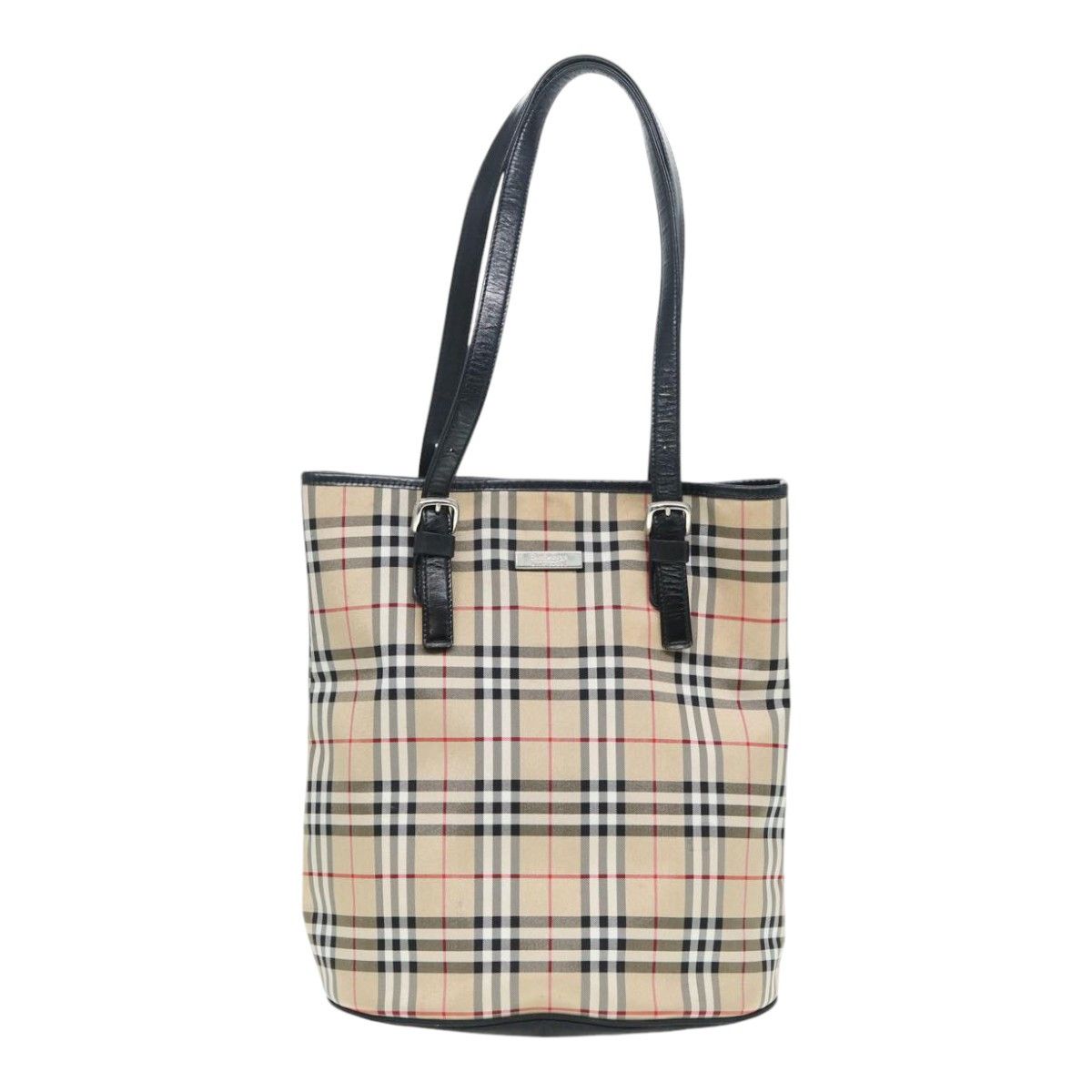Burberry Nova Check Beige Synthetic Tote Bag (Pre-Owned) Size ONE SIZE - 1 Thumbnail