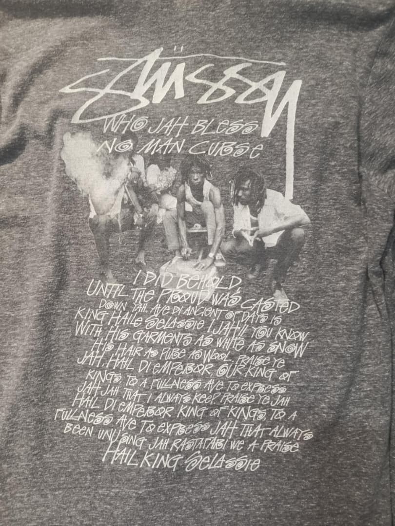 Stussy Stüssy "Who Jah Bless" , specifically the "Conquering Lion" Size US M / EU 48-50 / 2 - 3 Thumbnail