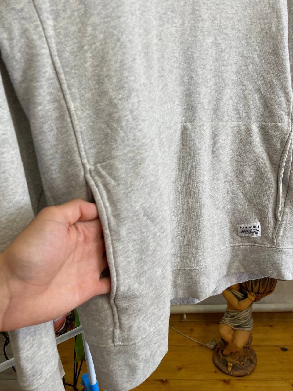 Designer × Norse Projects Norse Projects Ketel Hoodie Heavyweight Hoodie-Grey Size M / US 6-8 / IT 42-44 - 4 Thumbnail