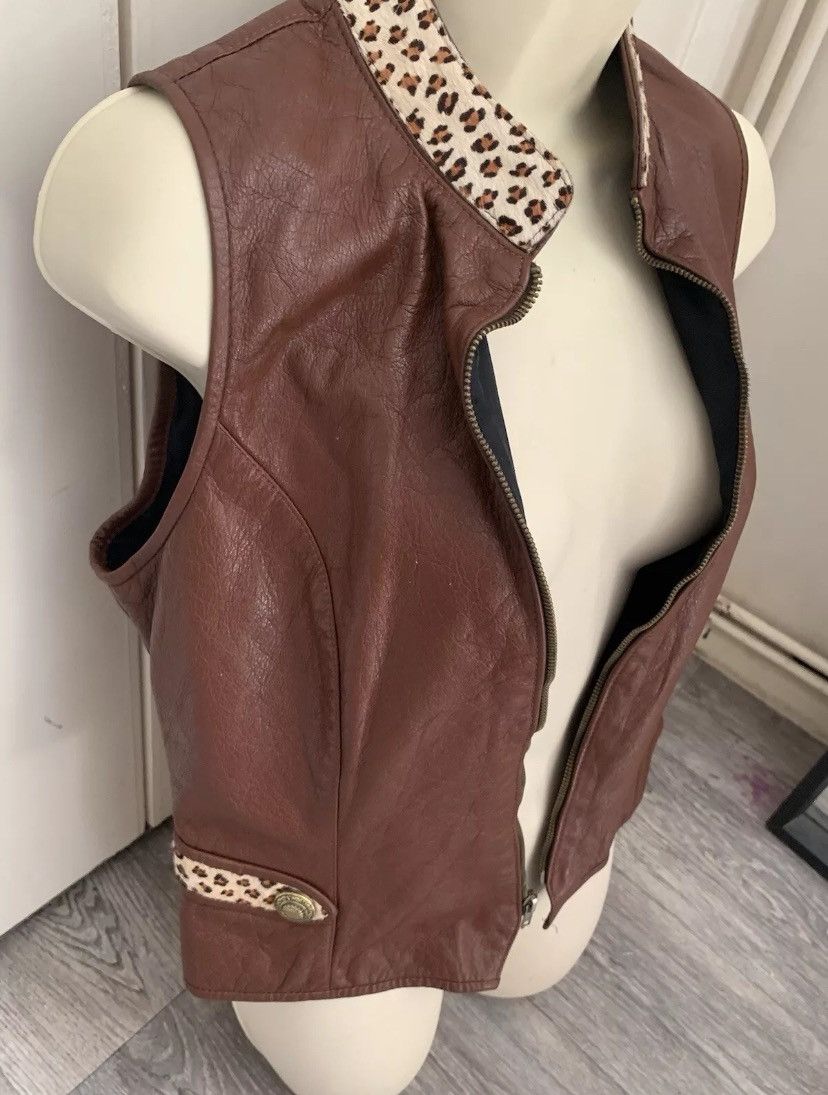 Designer × Vintage Vintage St Maarten Dallas Leather Vest Full Zip Vest USA M Size M / US 6-8 / IT 42-44 - 6 Thumbnail