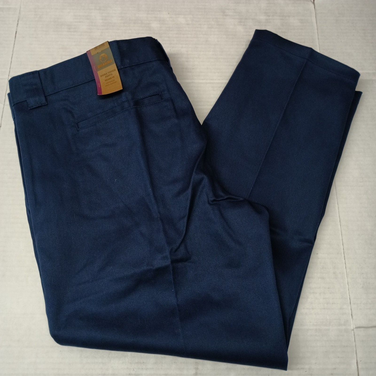 Other Brahma Mens Work Tough Pants Durable Size 44x32 Blue Relaxed Size US 44 / EU 60 - 1 Thumbnail