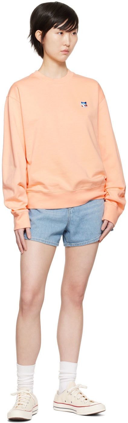 Maison Kitsune Maison Kitsuné Orange Gradient Fox Head Sweatshirt Size XS / US 0-2 / IT 36-38 - 7 Thumbnail