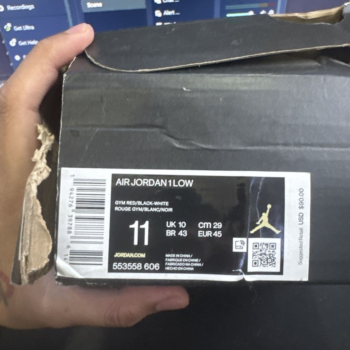 Jordan Brand JORDAN 1 LOW REVERSE BRED Size US 11 / EU 44 - 7 Thumbnail