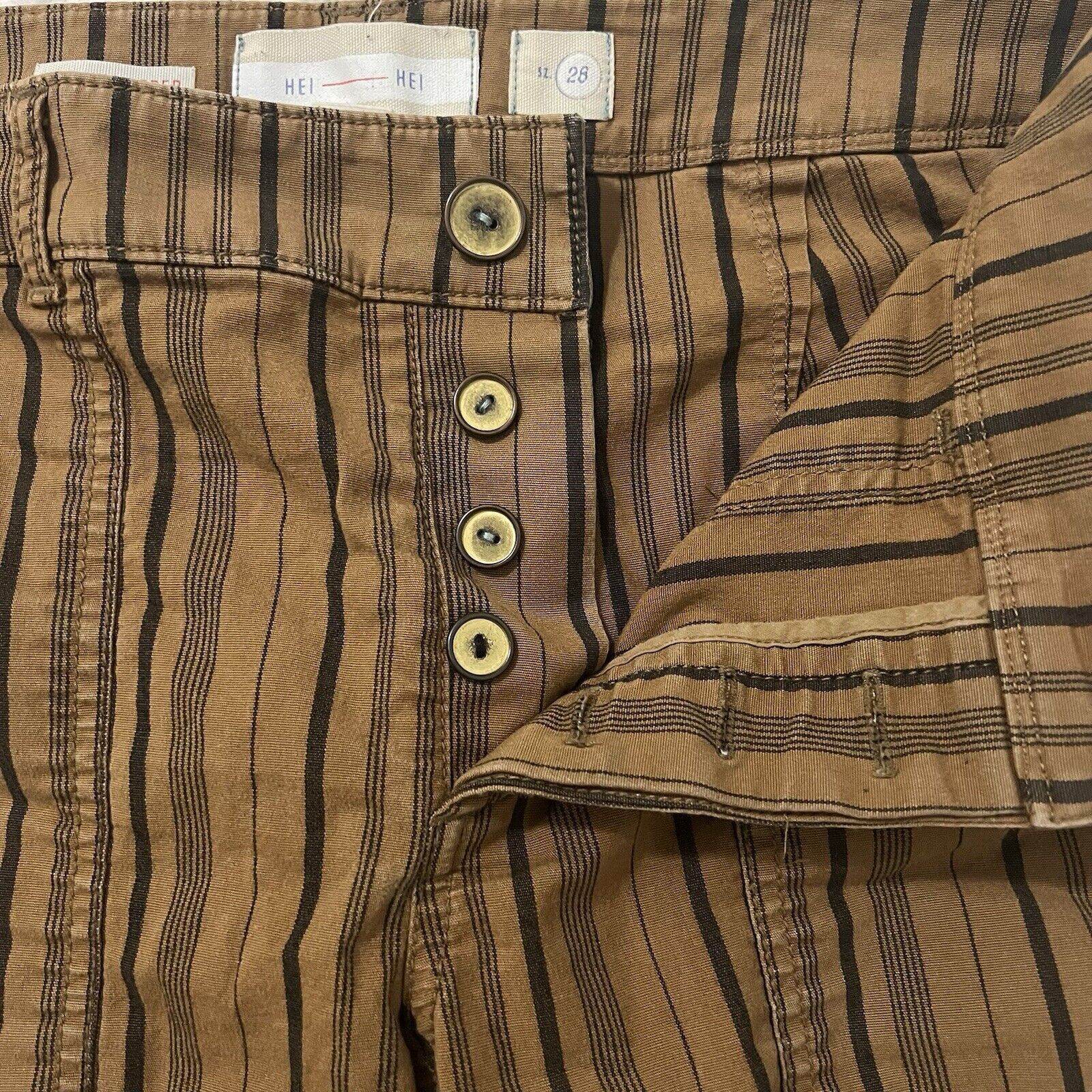 Anthropologie Hei Hei Anthropologie The Wanderer Size 28 Striped Pants Size 28" / US 6 / IT 42 - 4 Thumbnail