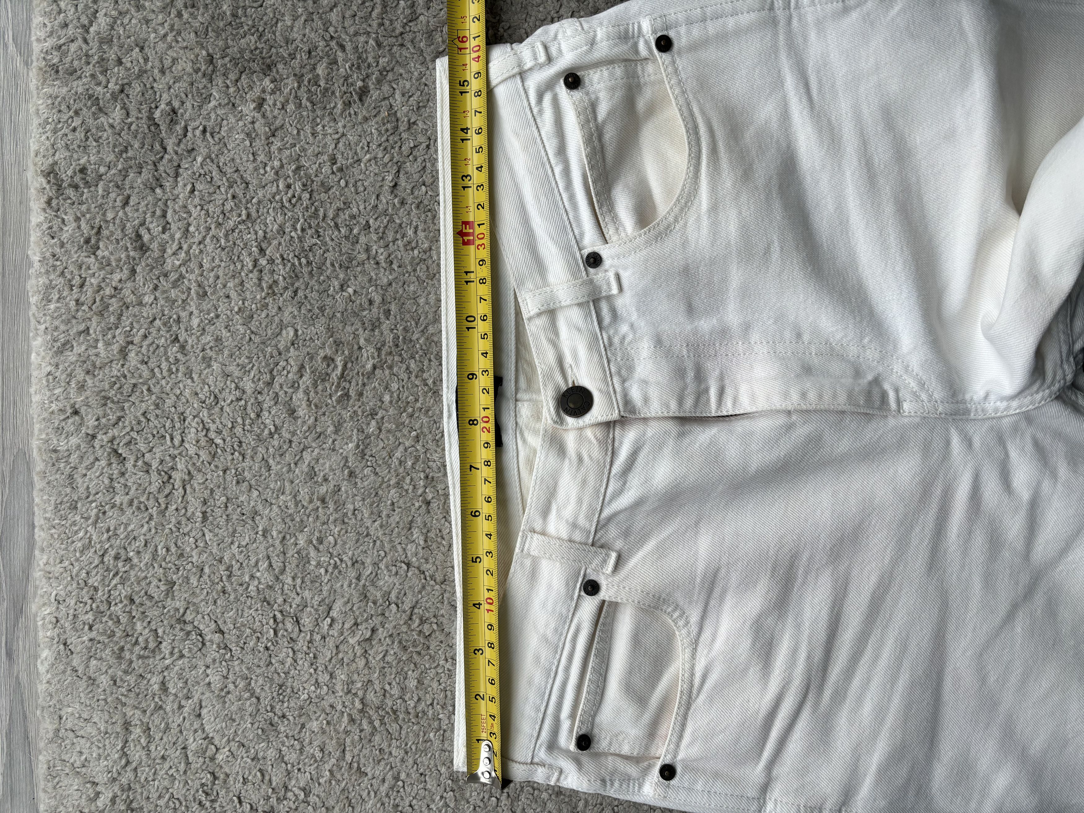 Calvin Klein × Calvin Klein 205W39NYC × Raf Simons calvin klein 205w39nyc cream white denim jeans Size US 31 - 7 Thumbnail