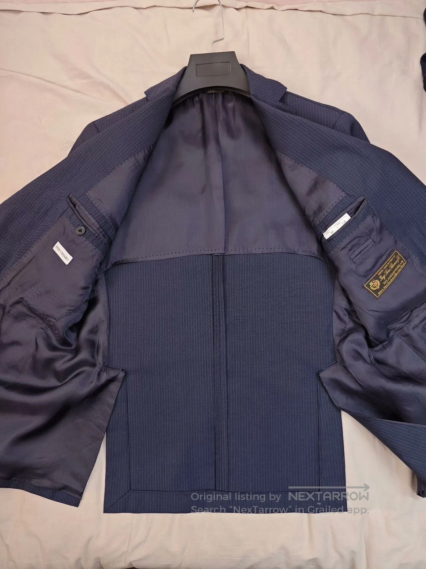 Loro Piana Loro Piana Gray Blue Wool Suit. Size US M / EU 48-50 / 2 - 6 Thumbnail