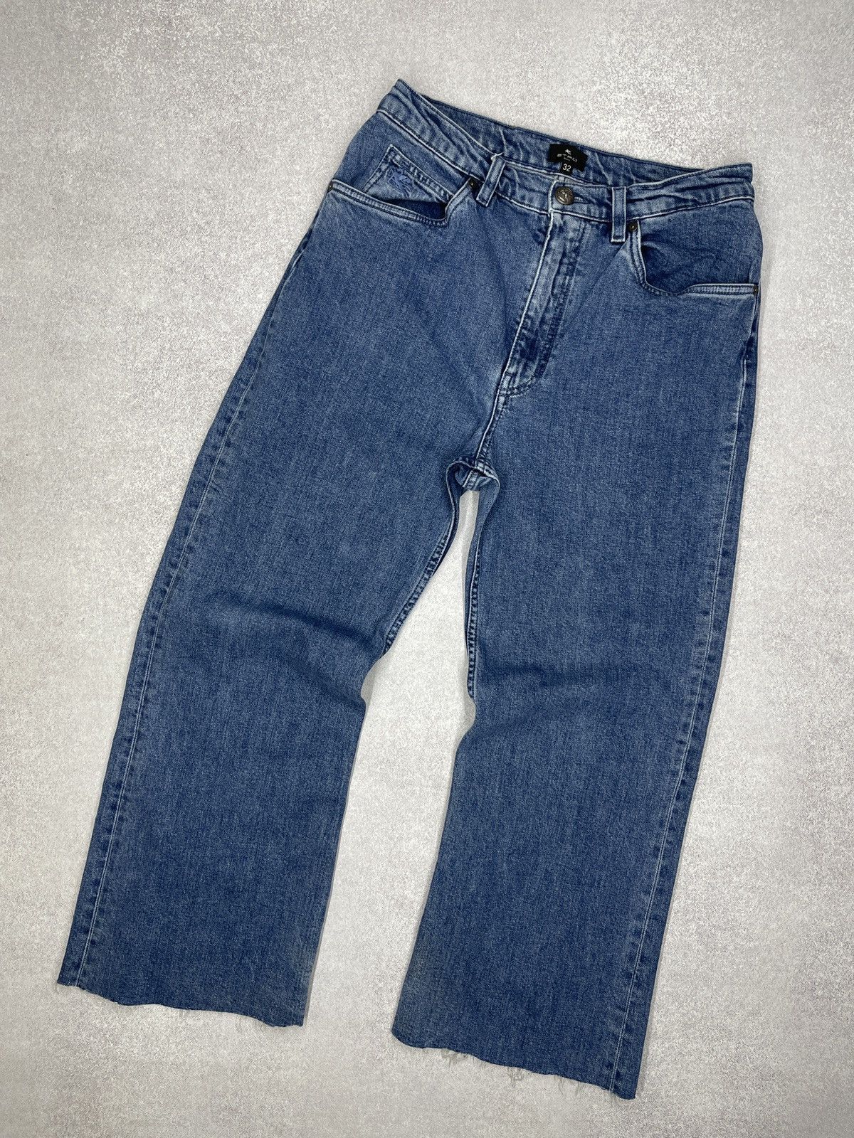Designer × Etro × Vintage Mens Etro Milano Denim Jeans Blue Italy Designer Size US 32 / EU 48 - 5 Thumbnail