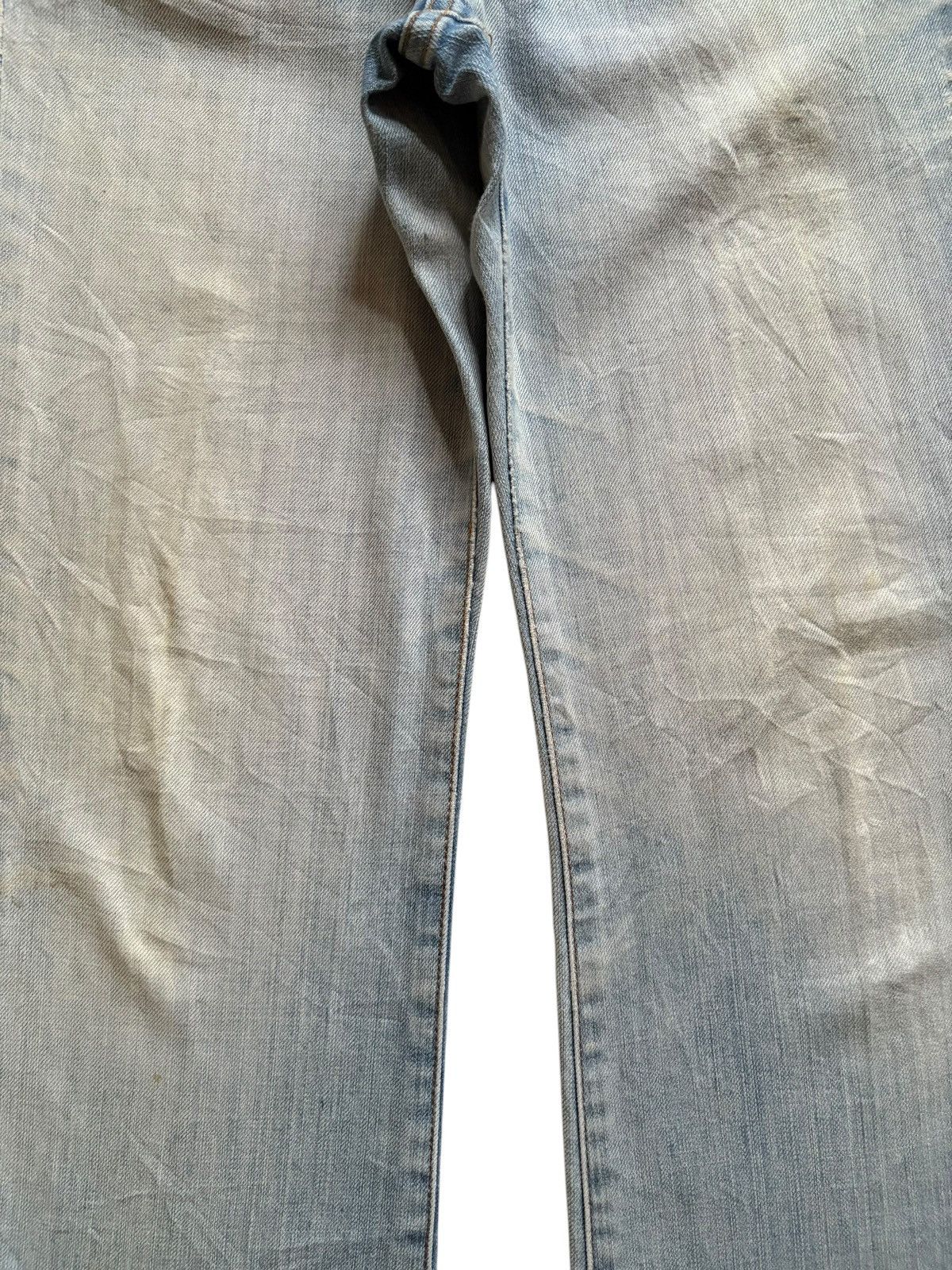 Japanese Brand × Marni × Uniqlo Vintage Japanese Uniqlo Stone Wash Patched Flare Jeans Size 28" / US 6 / IT 42 - 5 Thumbnail