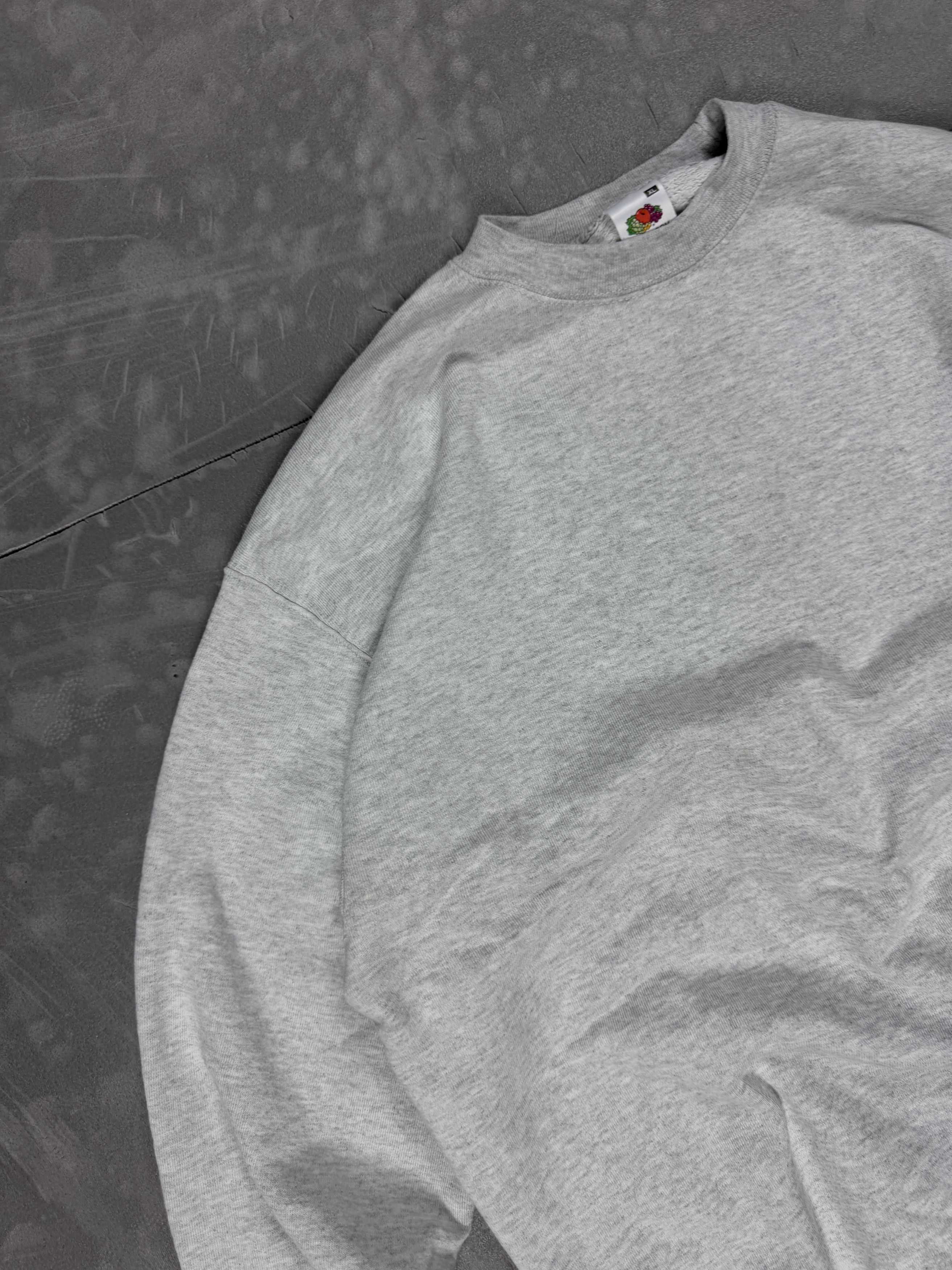 Fruit Of The Loom × Vintage Vintage Fruit Of The Loom FOTL 90s boxy blank crewneck Size US XL / EU 56 / 4 - 6 Thumbnail