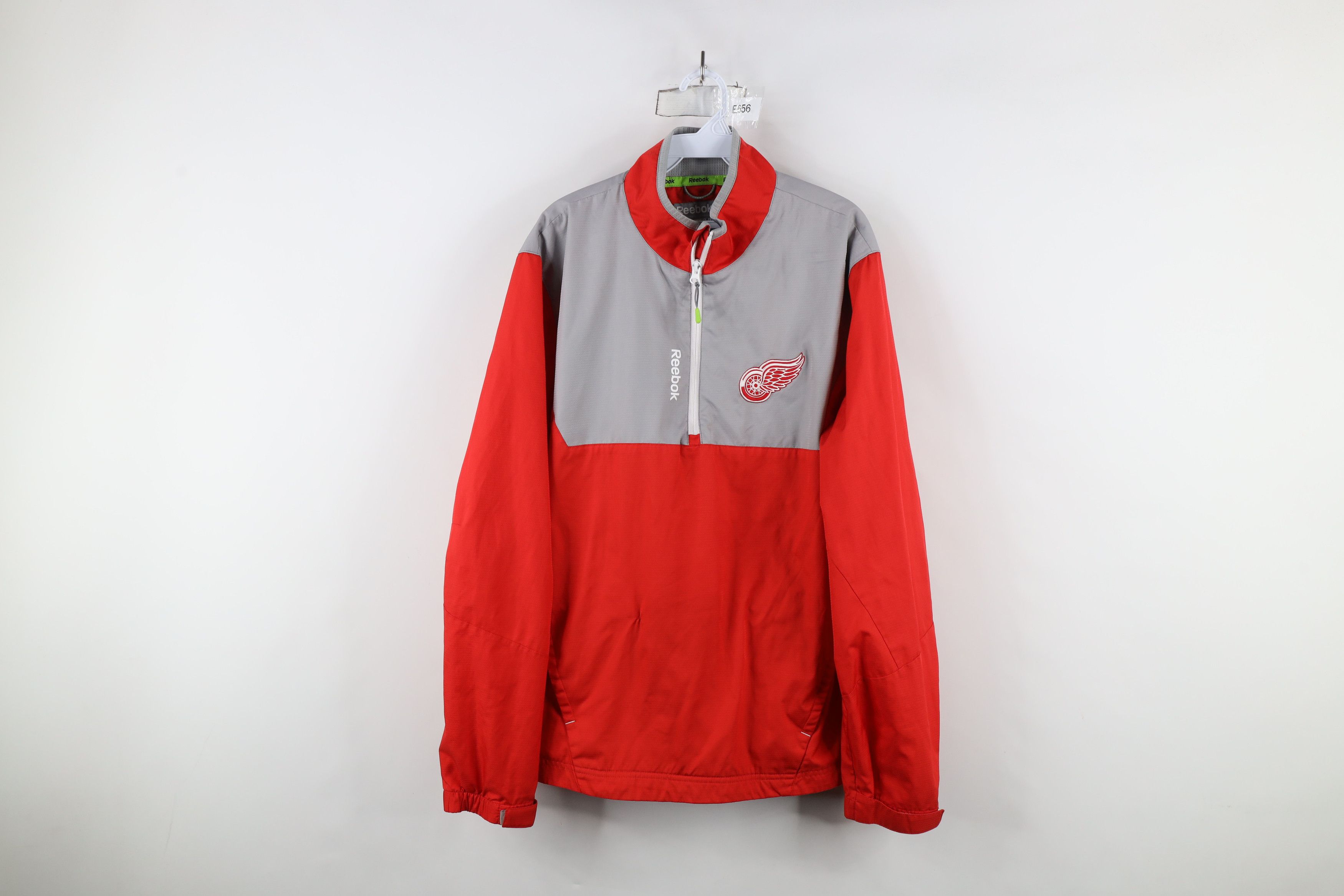 Reebok × Vintage Reebok Center Ice Red Wings Hockey Half Zip Pullover Jacket Size US L / EU 52-54 / 3 - 1 Thumbnail