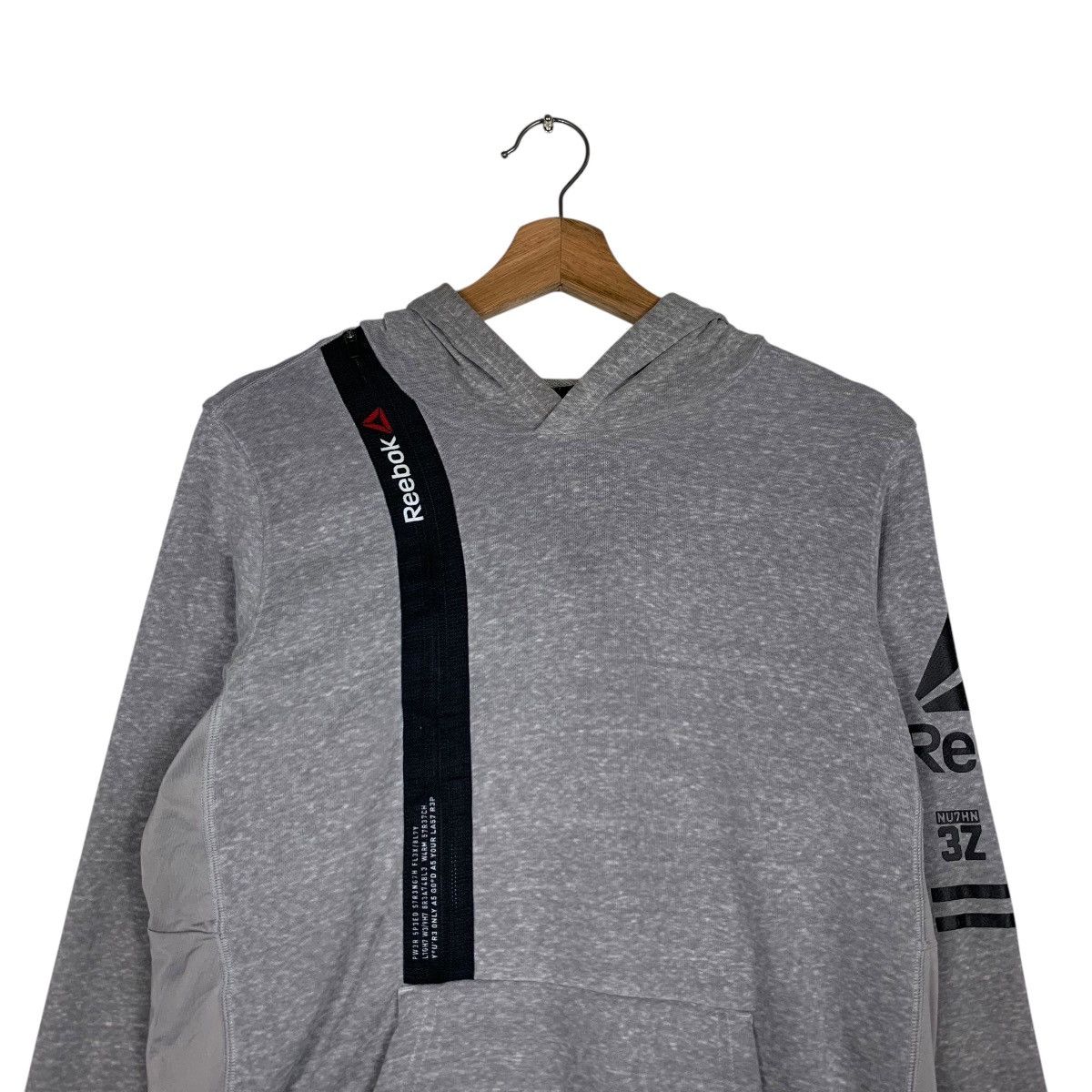 Reebok REEBOK Asymmetrical Half Zip Pullover Hoodies #1522-C68 Size US S / EU 44-46 / 1 - 11 Thumbnail