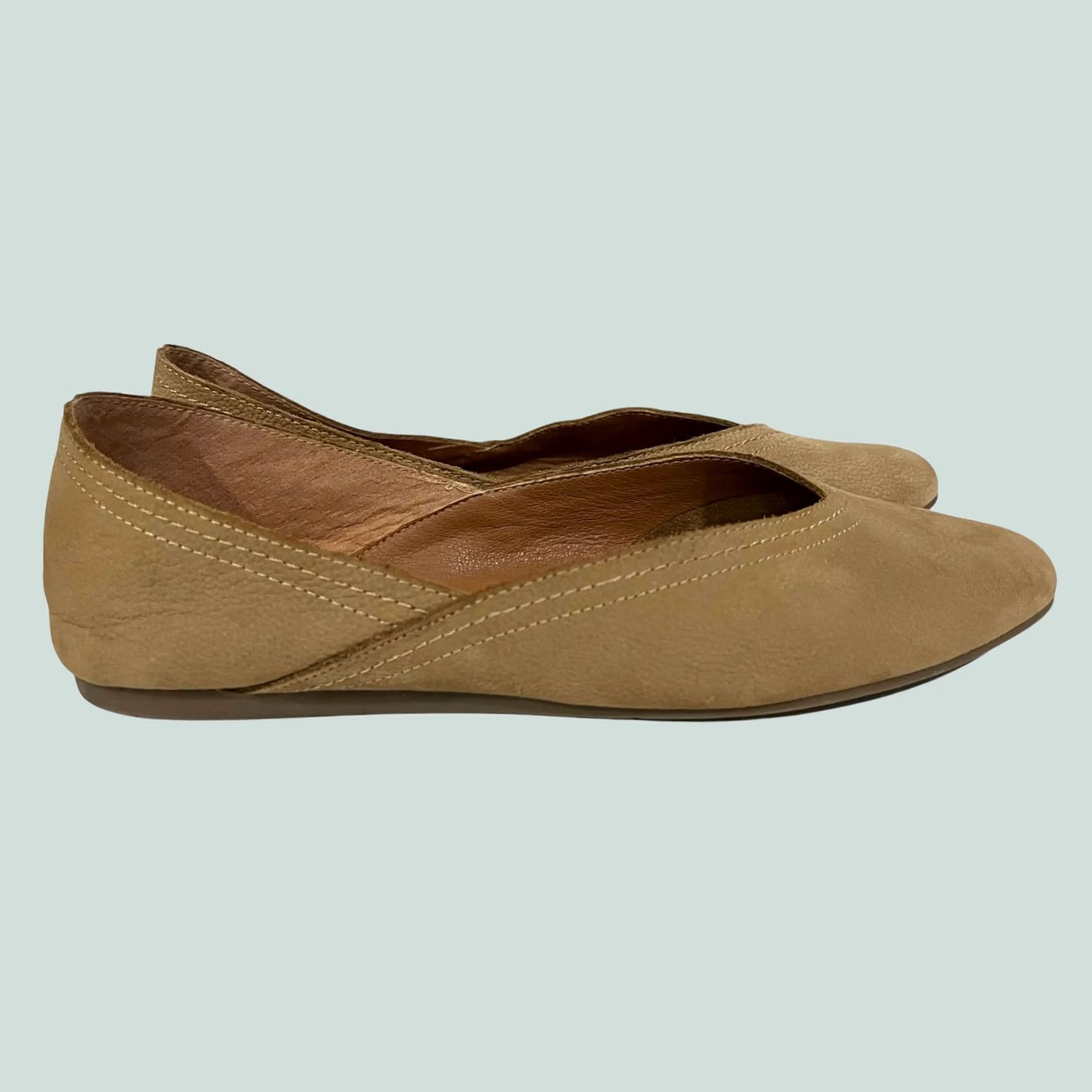Lucky Brand Lucky Brand Alba Womens Tan Ballet Flat Size 7.5 Size US 8 / IT 38 - 1 Thumbnail