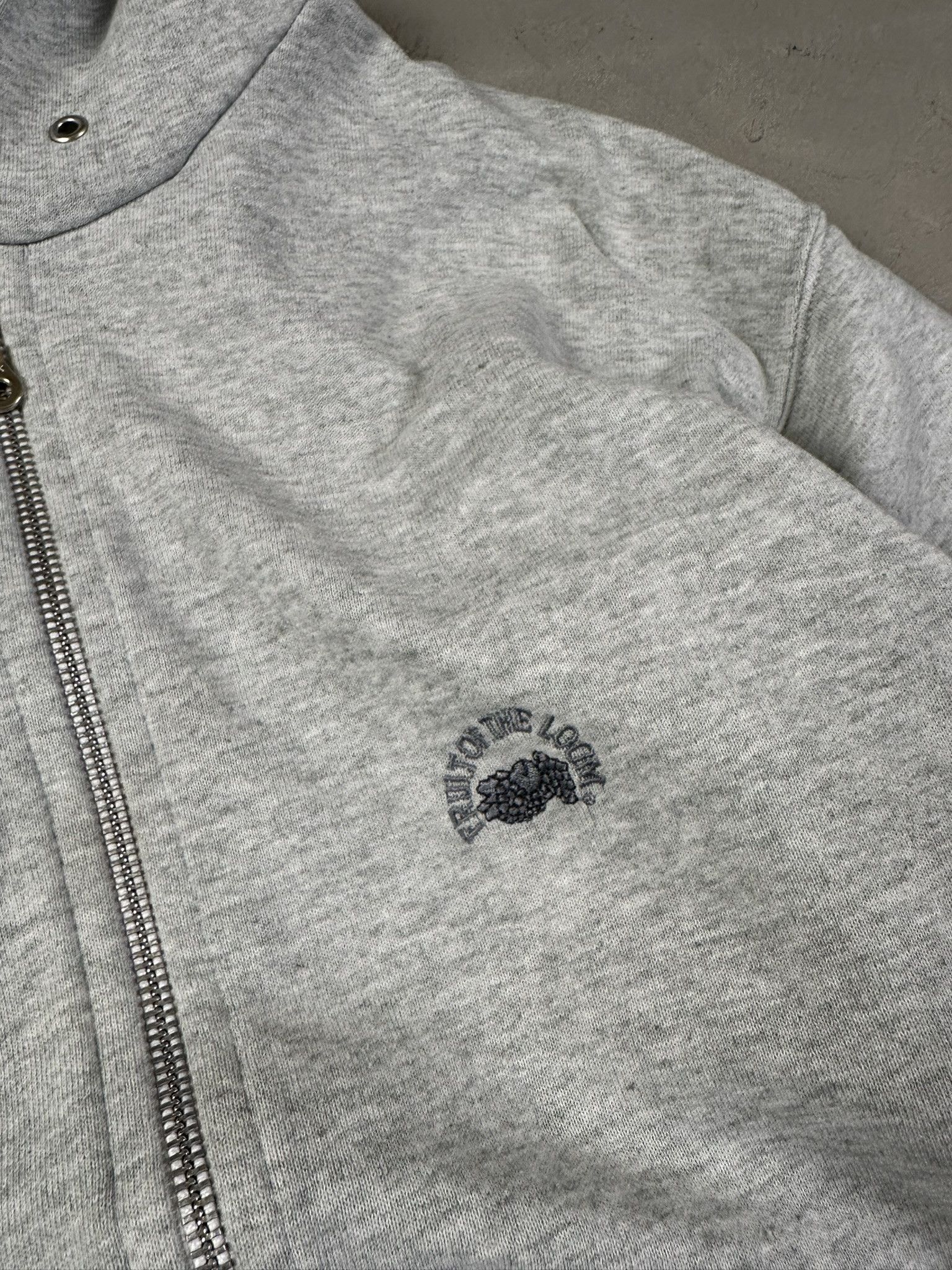 Fruit Of The Loom 90s Vintage Fruit Of The Loom Zip Basic Hoodie Size US L / EU 52-54 / 3 - 8 Thumbnail
