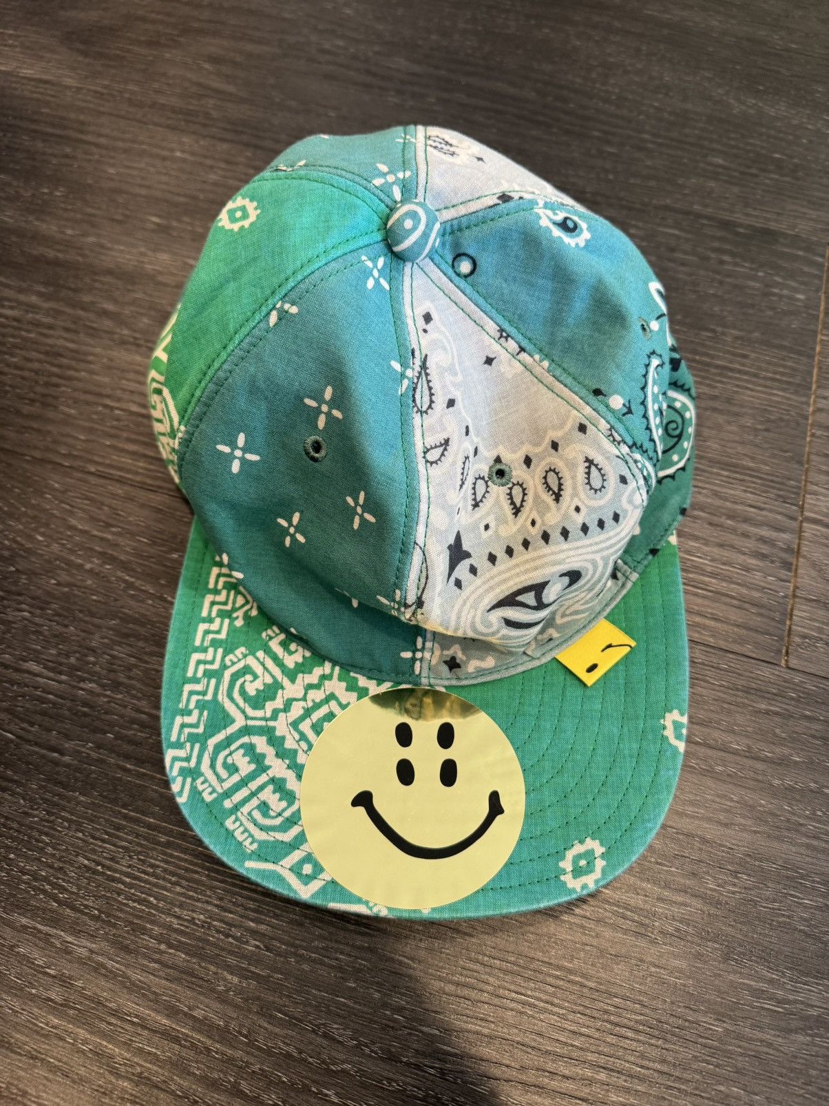 Kapitalバンダナスマイル （鏡富士 PROFILE RAINBOWY) Kapital Fuji Smile Bandana, Navy – Glasswing