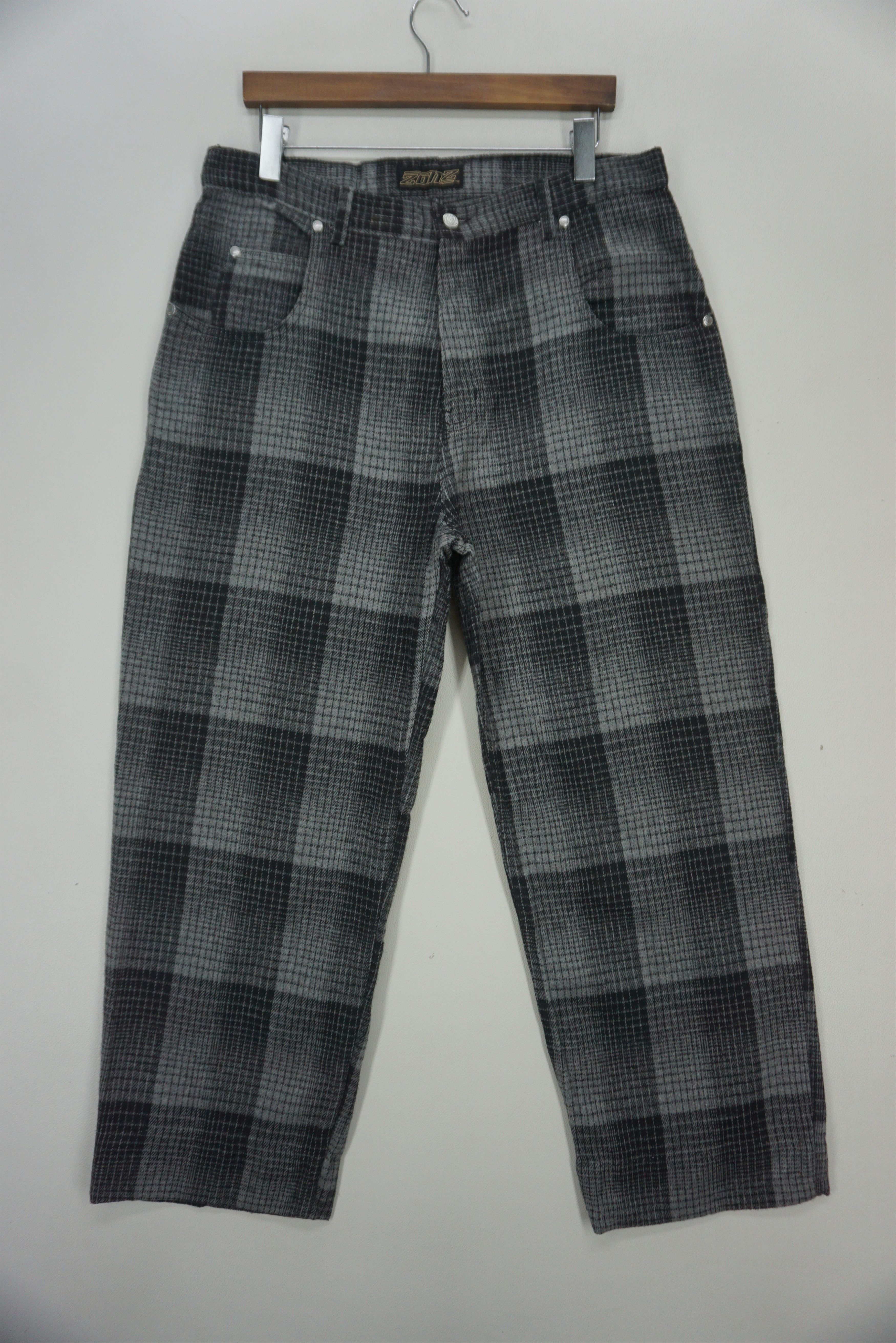Japanese Brand Zonz Pants Size W35xL28 Y2K Baggy Hip Hop Skates Ankle Pants Size US 35 - 1 Thumbnail