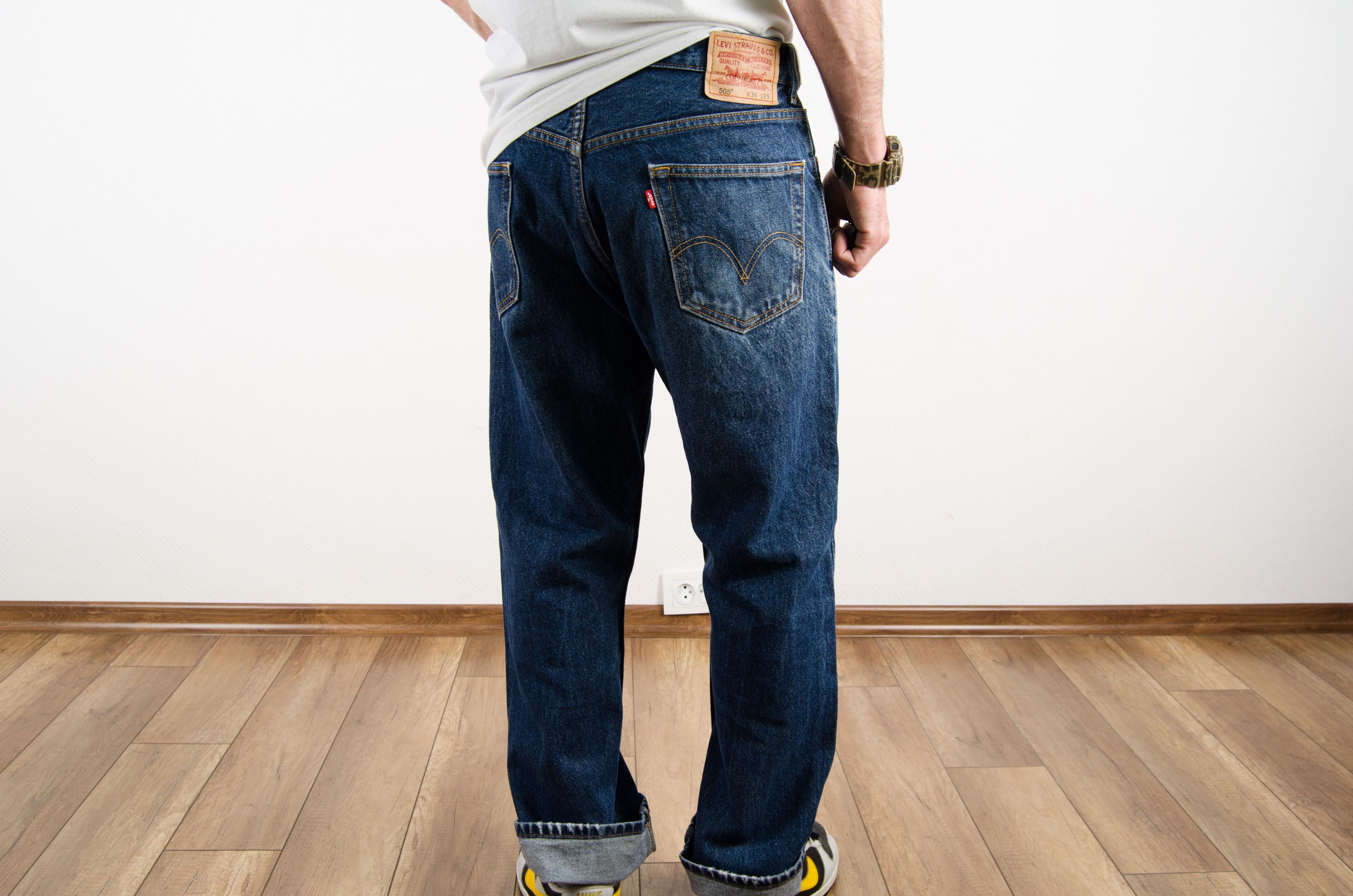Levi's Vintage Levi's 505 Distressed Wide Jeans Denim Pants Size US 36 / EU 52 - 5 Thumbnail