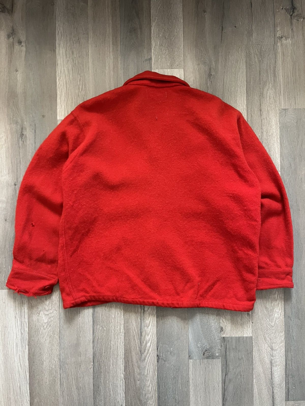 Vintage 1940s/50s Sanforized Wool Hunting Shirt by George Shirt Size US L / EU 52-54 / 3 - 2 Thumbnail