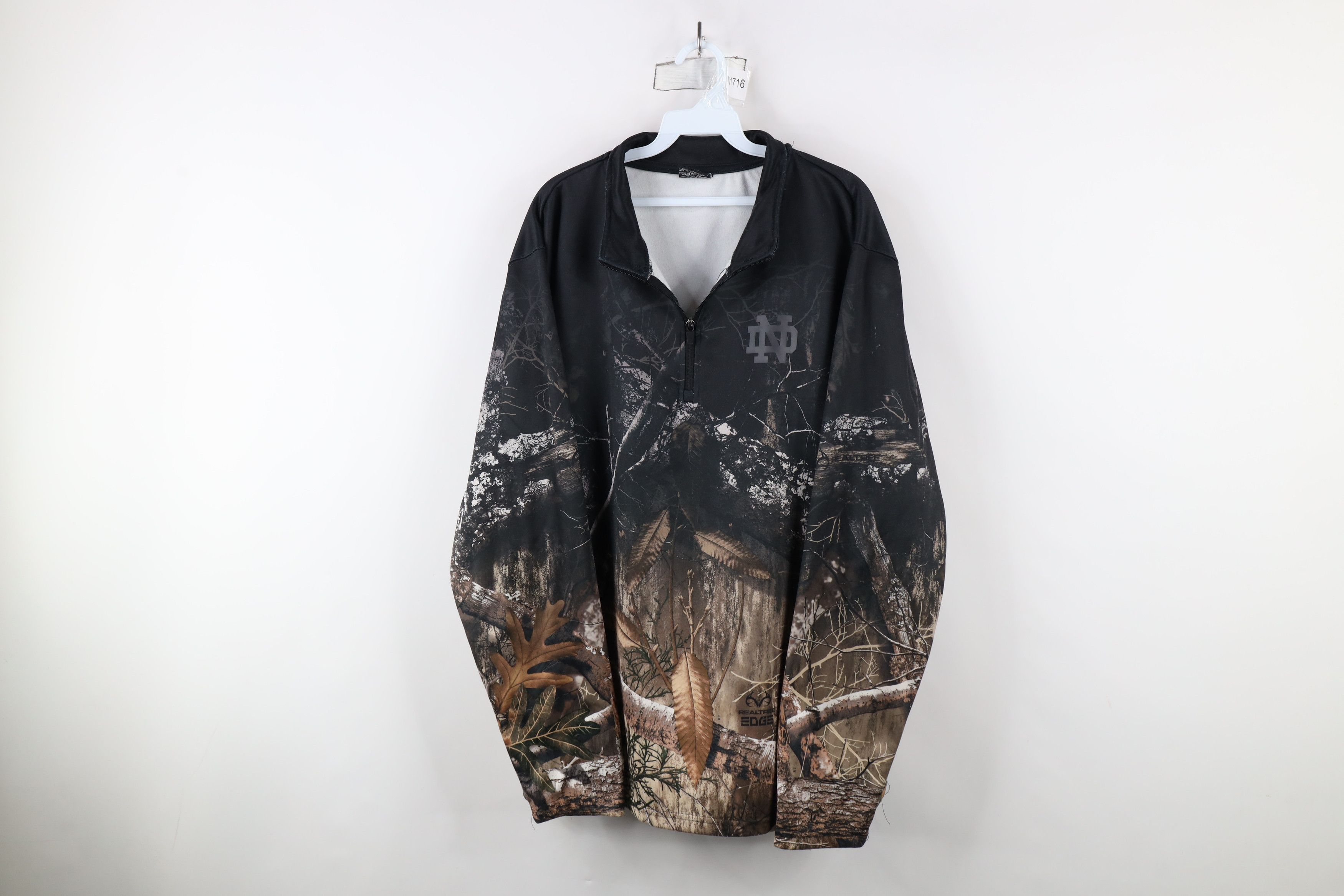 Vintage Vintage Camouflage Dame University Half Zip Pullover Sweater Size US XL / EU 56 / 4 - 1 Thumbnail