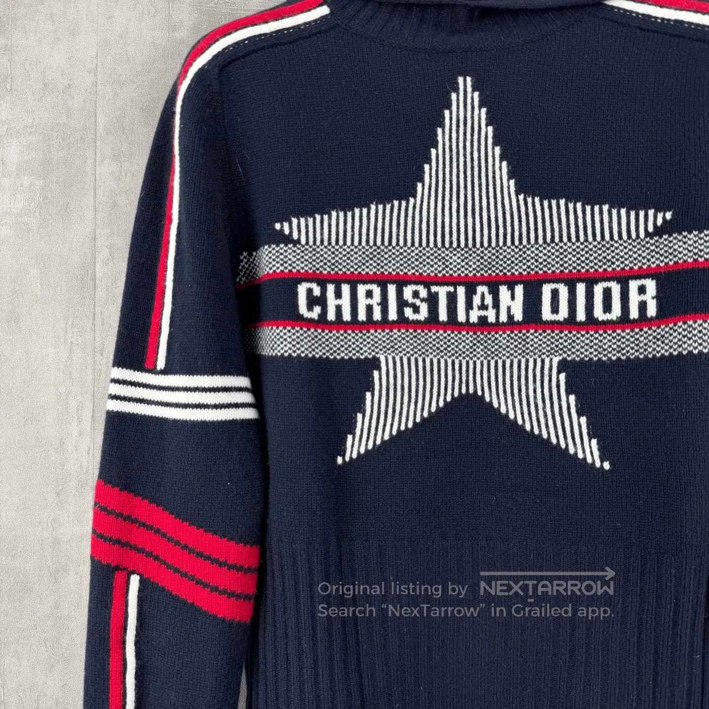 Dior Dior Intarsia Star Logo Cashmere Wool Sweater. Size S / US 4 / IT 40 - 2 Thumbnail