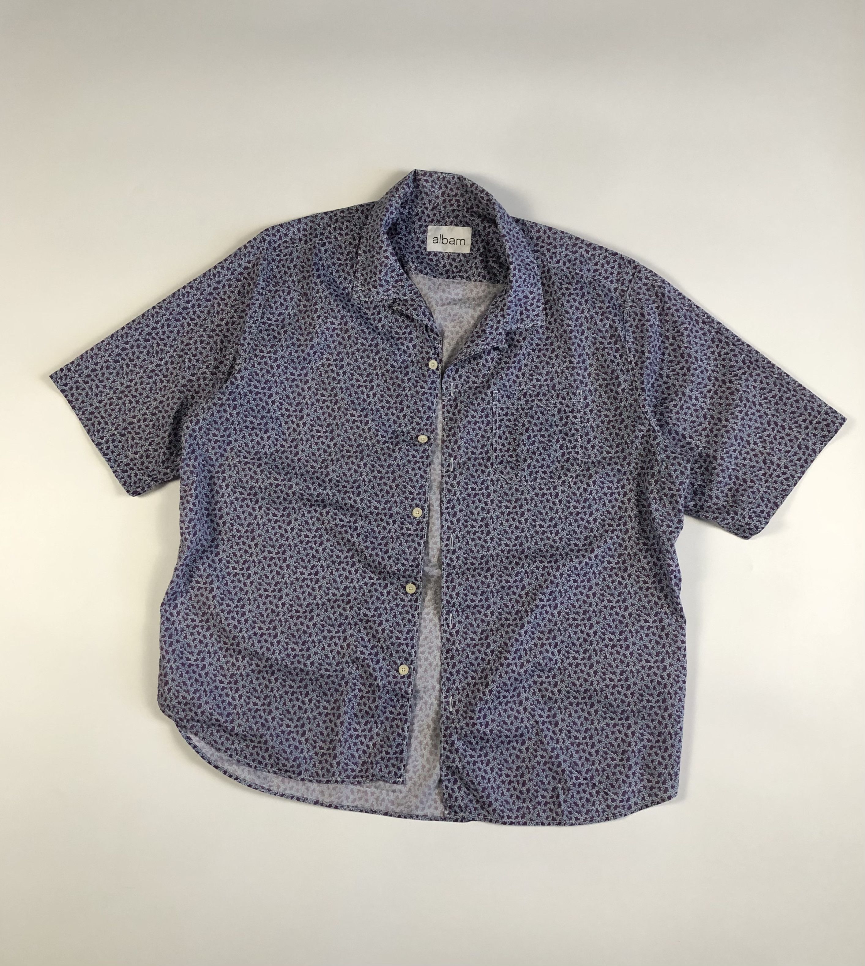 Albam Albam Short Sleeve Button Up Cotton Shirt Size US XL / EU 56 / 4 - 1 Thumbnail