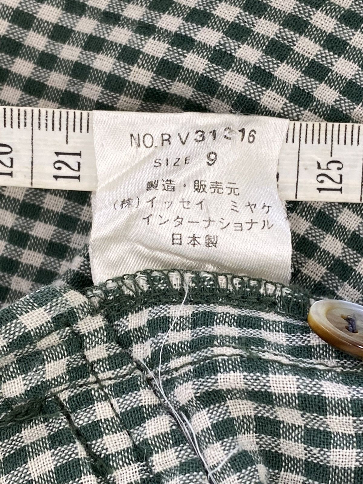 Issey Miyake Vintage 90's Issey Miyake Sport Linen Blend Tartan Jacket Size US M / EU 48-50 / 2 - 4 Thumbnail