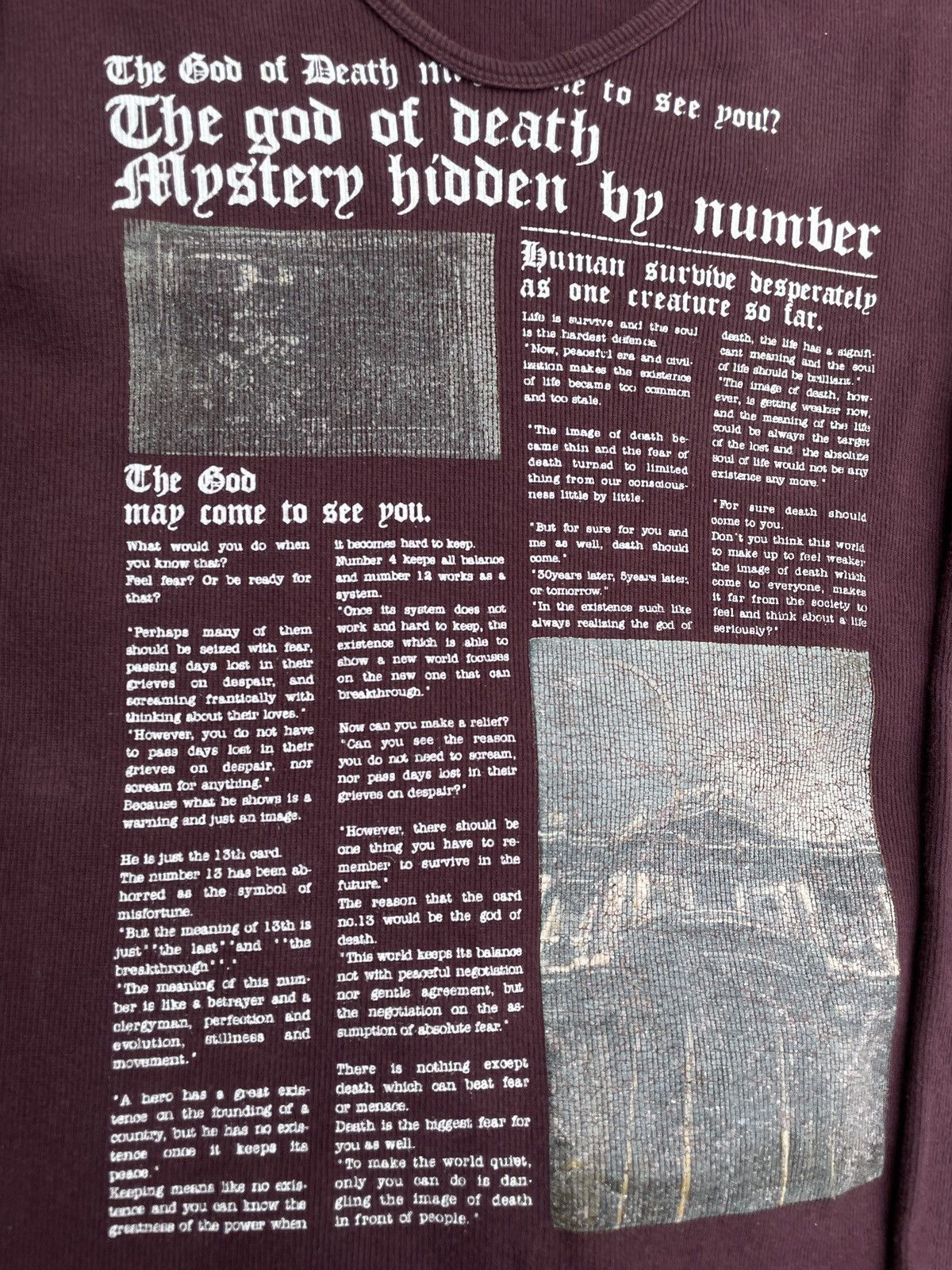 If Six Was Nine 2000s Japanese archive Vkei Poem Long Sleeve Tee Gyaruo Size US S / EU 44-46 / 1 - 7 Thumbnail