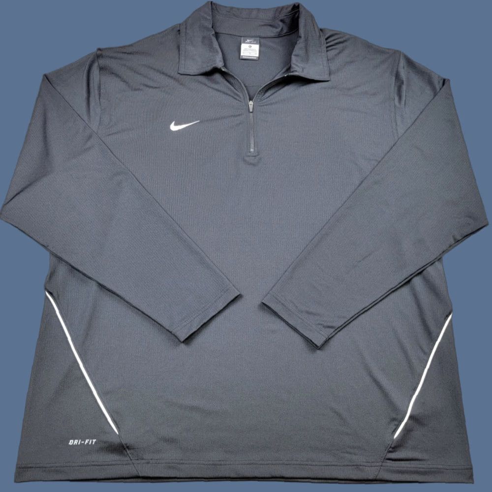 Nike Nike Dri-Fit Shirt Mens XL Black 1/4 Zip Pullover Long Sleeve Outdoor Activewear Size US XL / EU 56 / 4 - 1 Thumbnail
