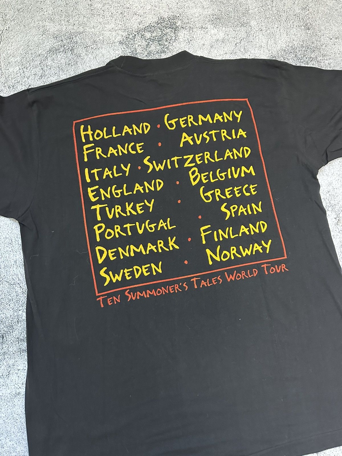 Band Tees Vintage Sting 1993 T-shirt Ten Summoner’s Tales World Tour Size US L / EU 52-54 / 3 - 9 Thumbnail