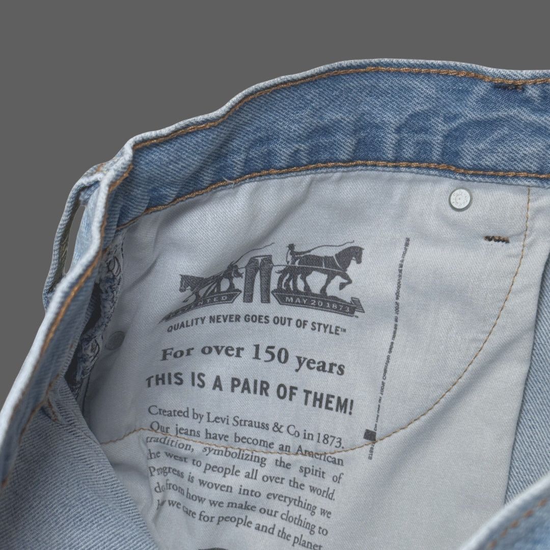 Levi's Levi's 405 Standard Light Wash Denim Shorts 34 GUC Size US 34 / EU 50 - 8 Thumbnail
