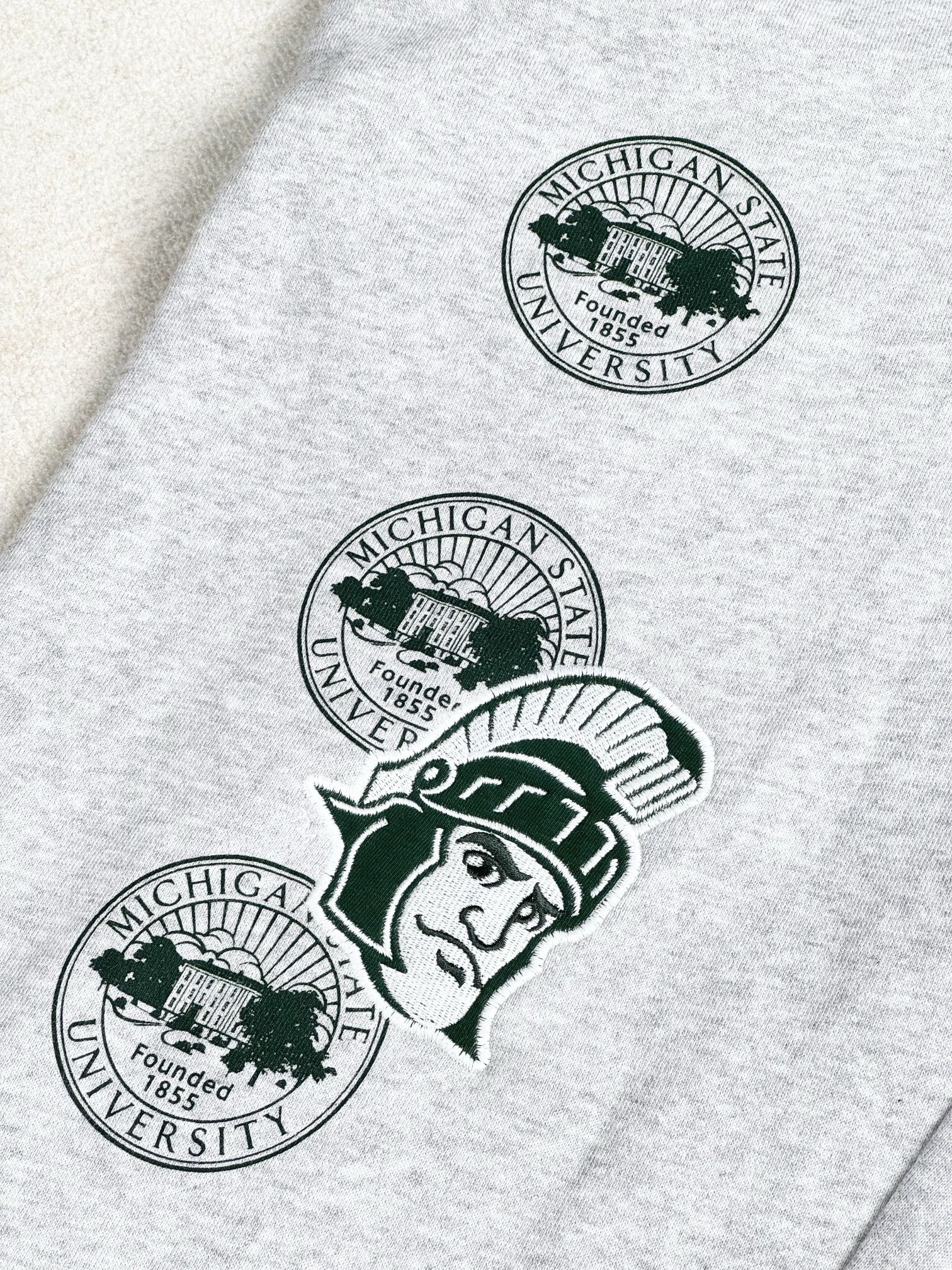 Mitchell & Ness × Travis Scott Michigan State Spartans Classic Sweatpants Size US 32 / EU 48 - 2 Thumbnail