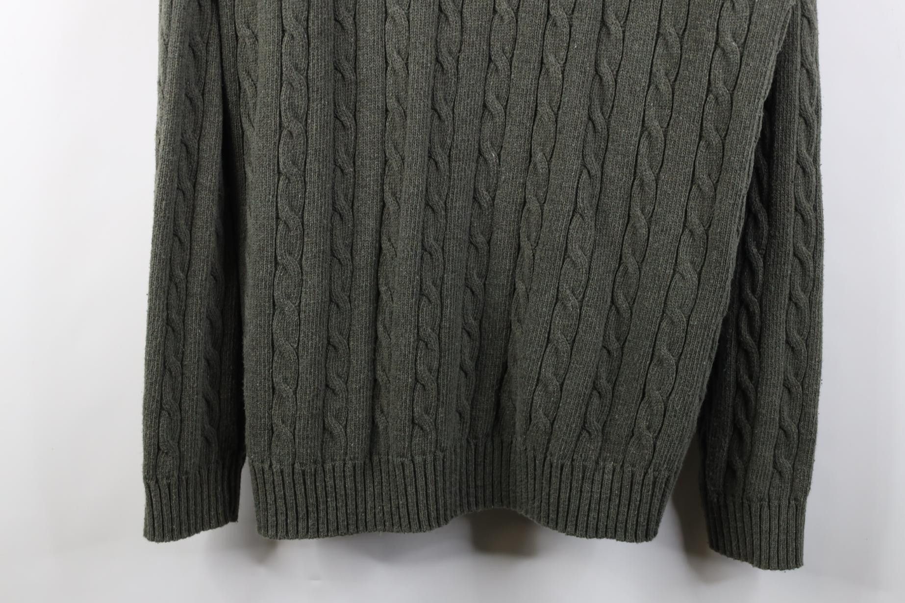 Vintage Vintage 90s Streetwear Chunky Cable Knit Crewneck Sweater Size US XL / EU 56 / 4 - 3 Thumbnail