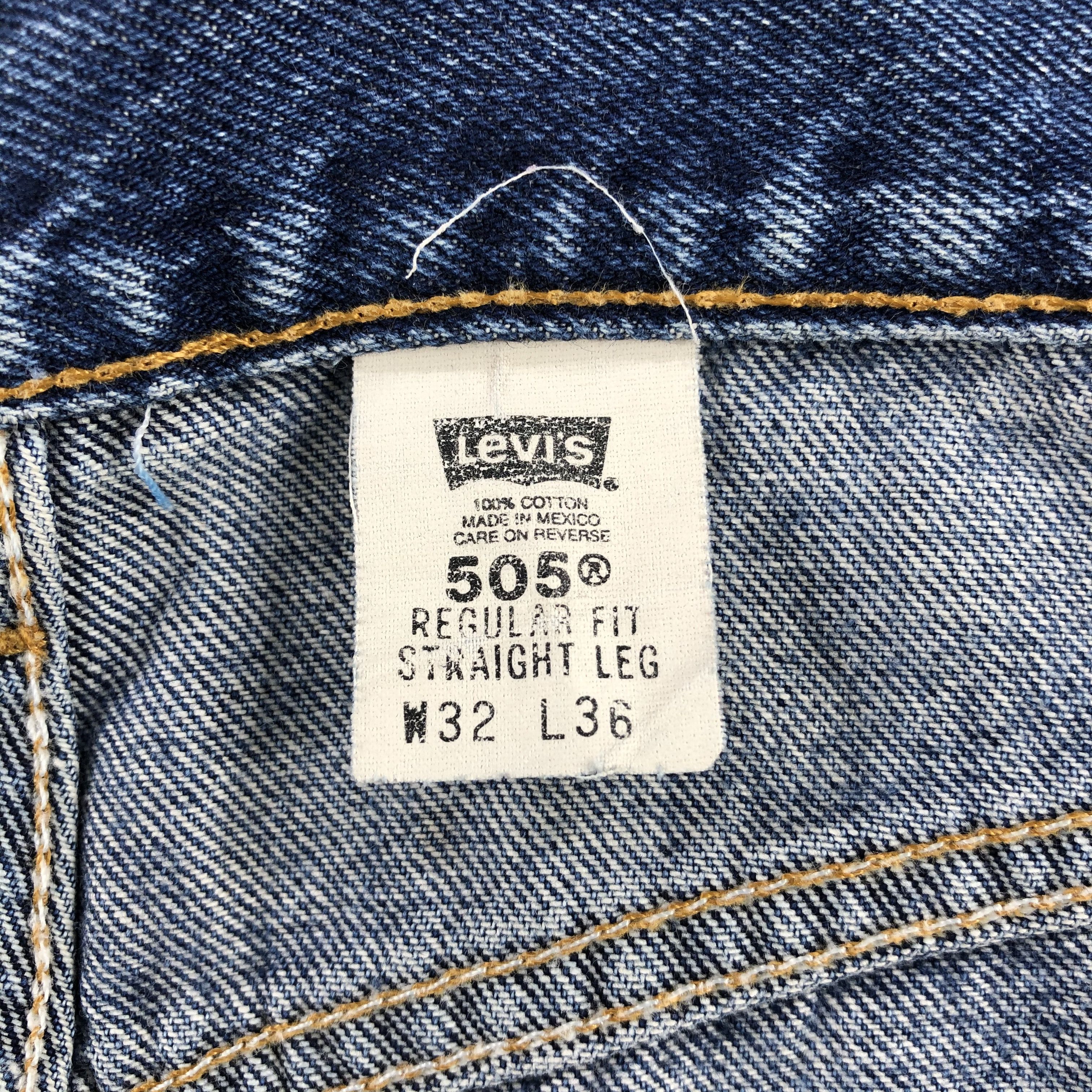 Levi's Vintage 90s Blue Wash Levis 505 Jeans-J2086 Size US 31 - 9 Thumbnail