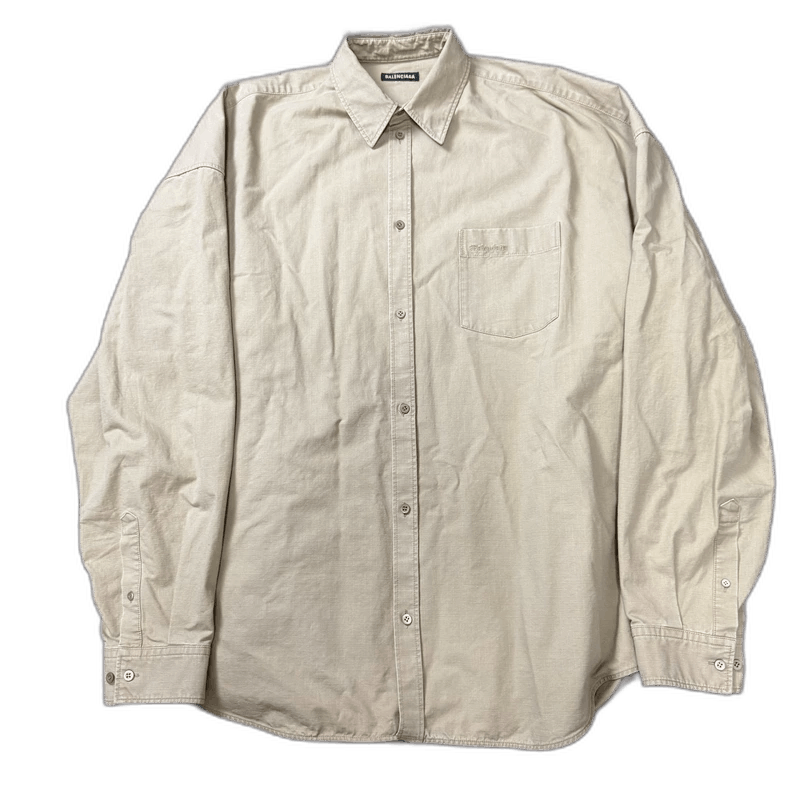 Balenciaga Logo Button-Up Shirt