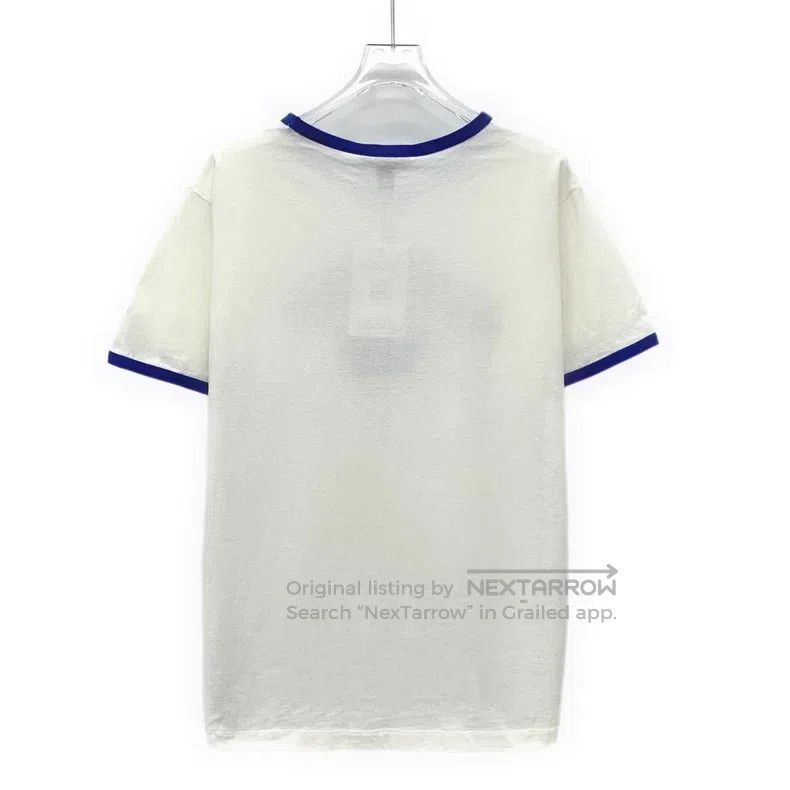 Louis Vuitton Louis Vuitton 23 white logo monogrammed flocked cotton cre Size US M / EU 48-50 / 2 - 2 Thumbnail