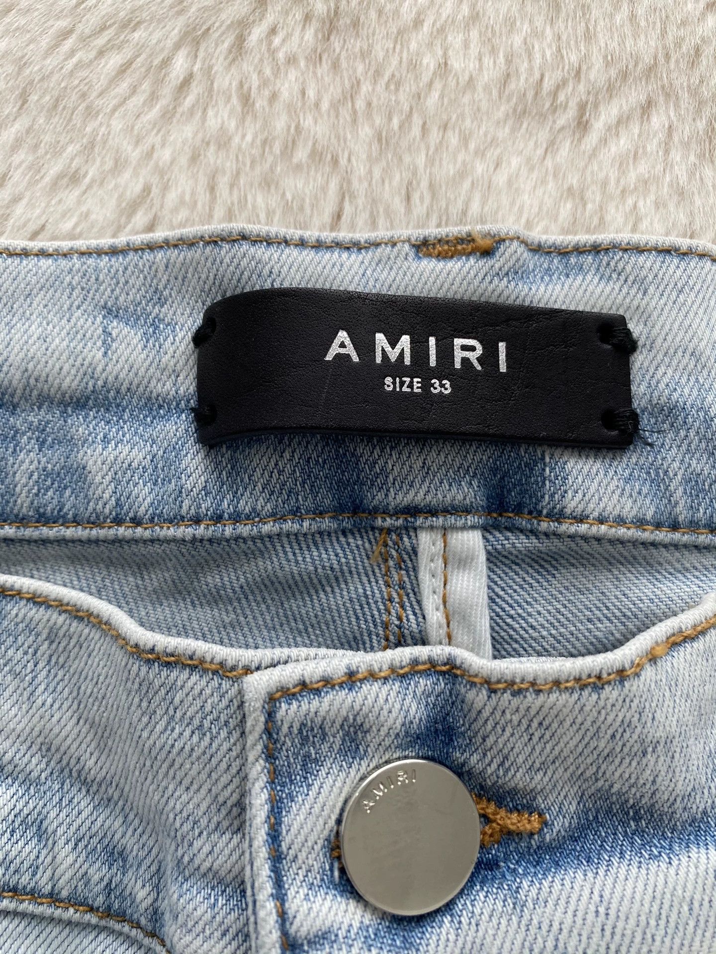 Amiri amiri light blue paisley patchwork jeans Size US 29 - 2 Thumbnail