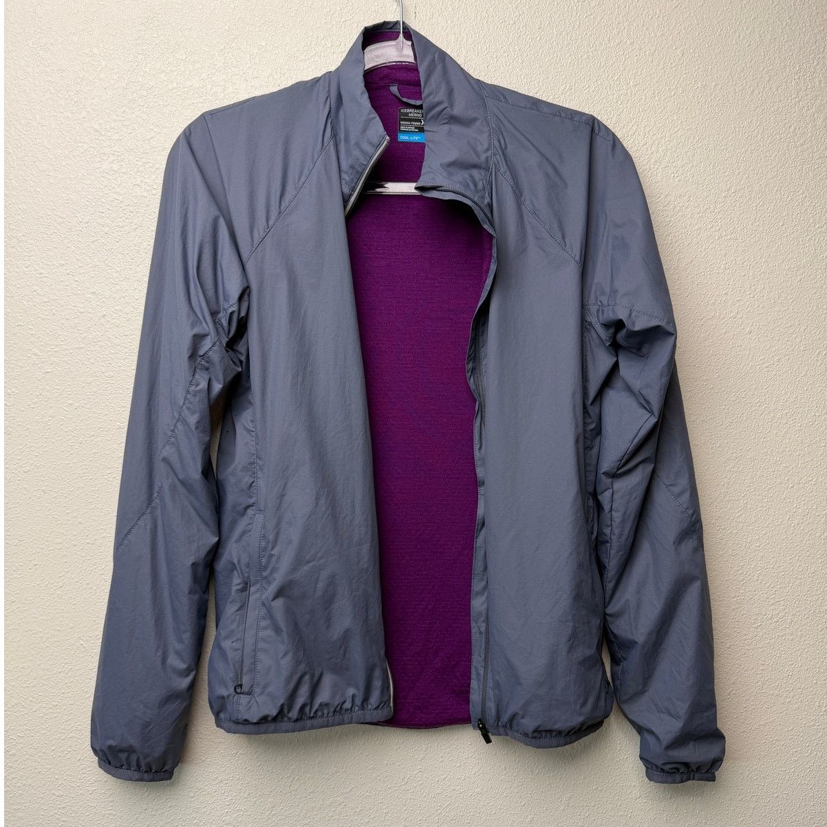 Icebreaker Icebreaker GT Cool-Lite Gray Merino Windbreaker Jacket Women Size XS / US 0-2 / IT 36-38 - 5 Thumbnail