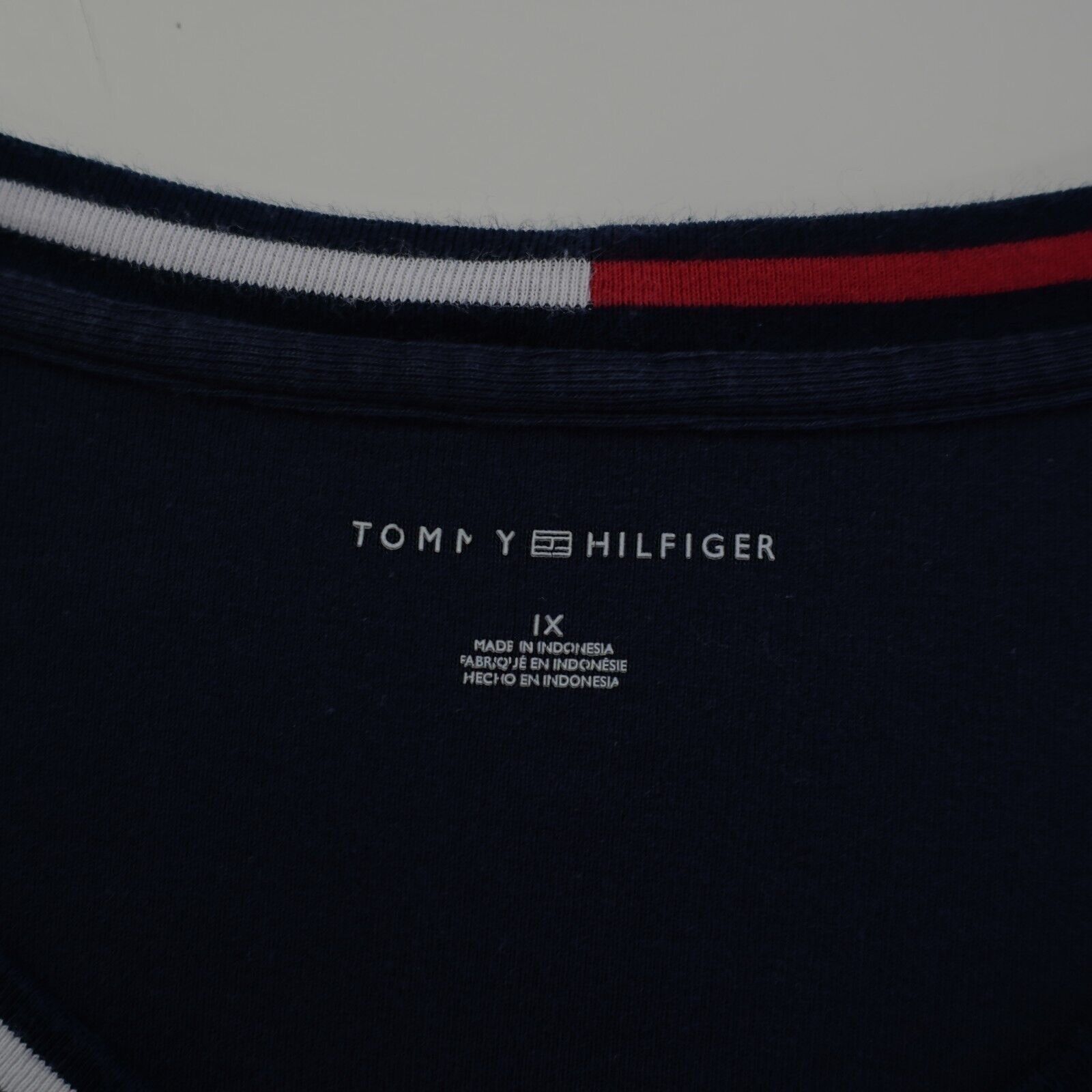 Tommy Hilfiger Tommy Hilfiger Blue V-Neck Capped Short Sleeve Shirt Dress X Size XL / US 12-14 / IT 48-50 - 6 Thumbnail