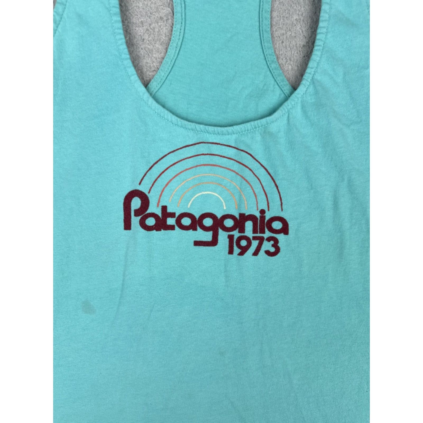 Patagonia Patagonia Tank Top Womens M Blue Racerback 1973 Graphic Lightweight Sleeveless Activewear Shirt Size M / US 6-8 / IT 42-44 - 6 Thumbnail
