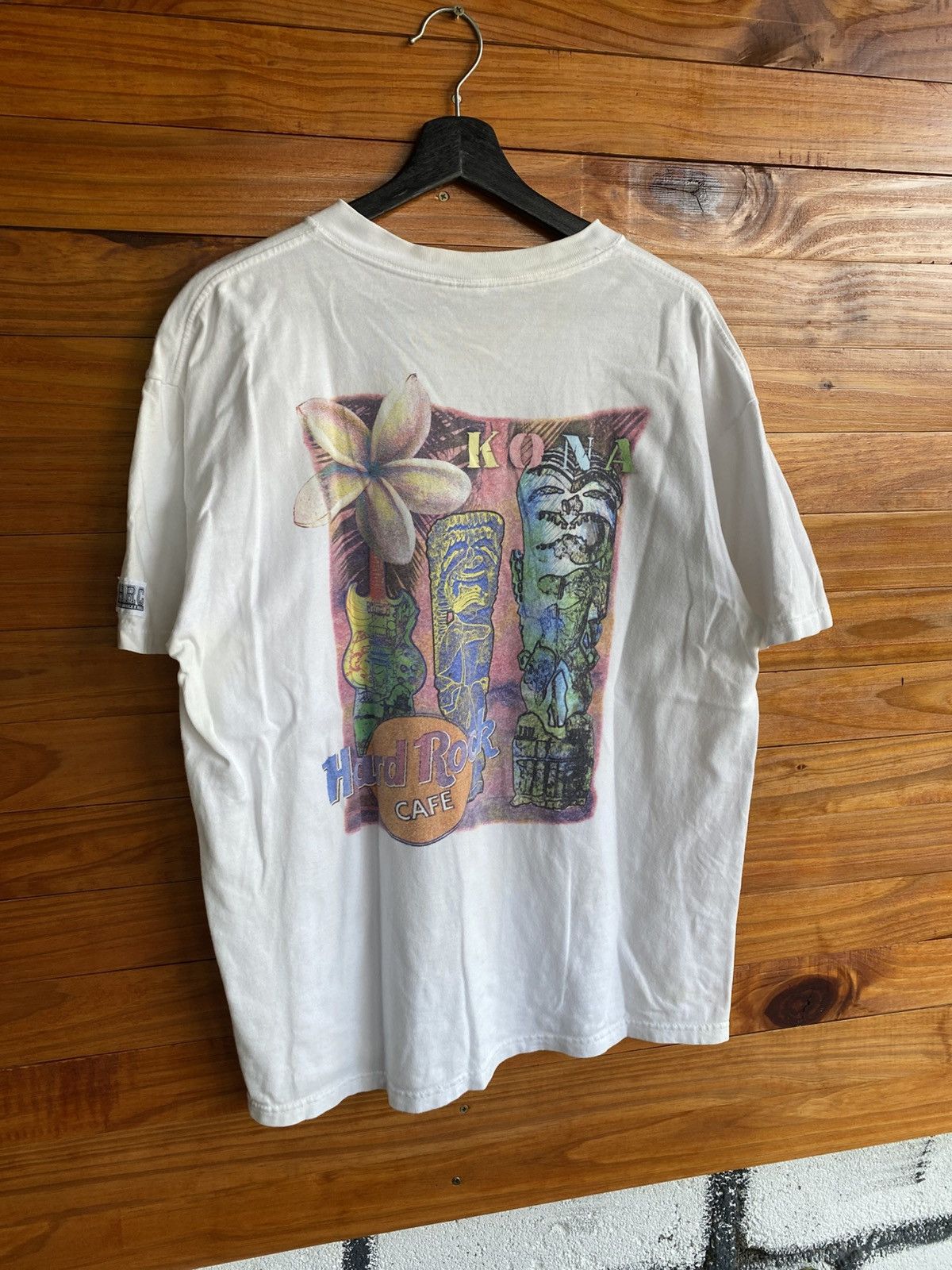 Hard Rock Cafe Vintage Hard Rock Cafe Kona Hawaii T-Shirt 90s White Tee Size US XL / EU 56 / 4 - 4 Thumbnail