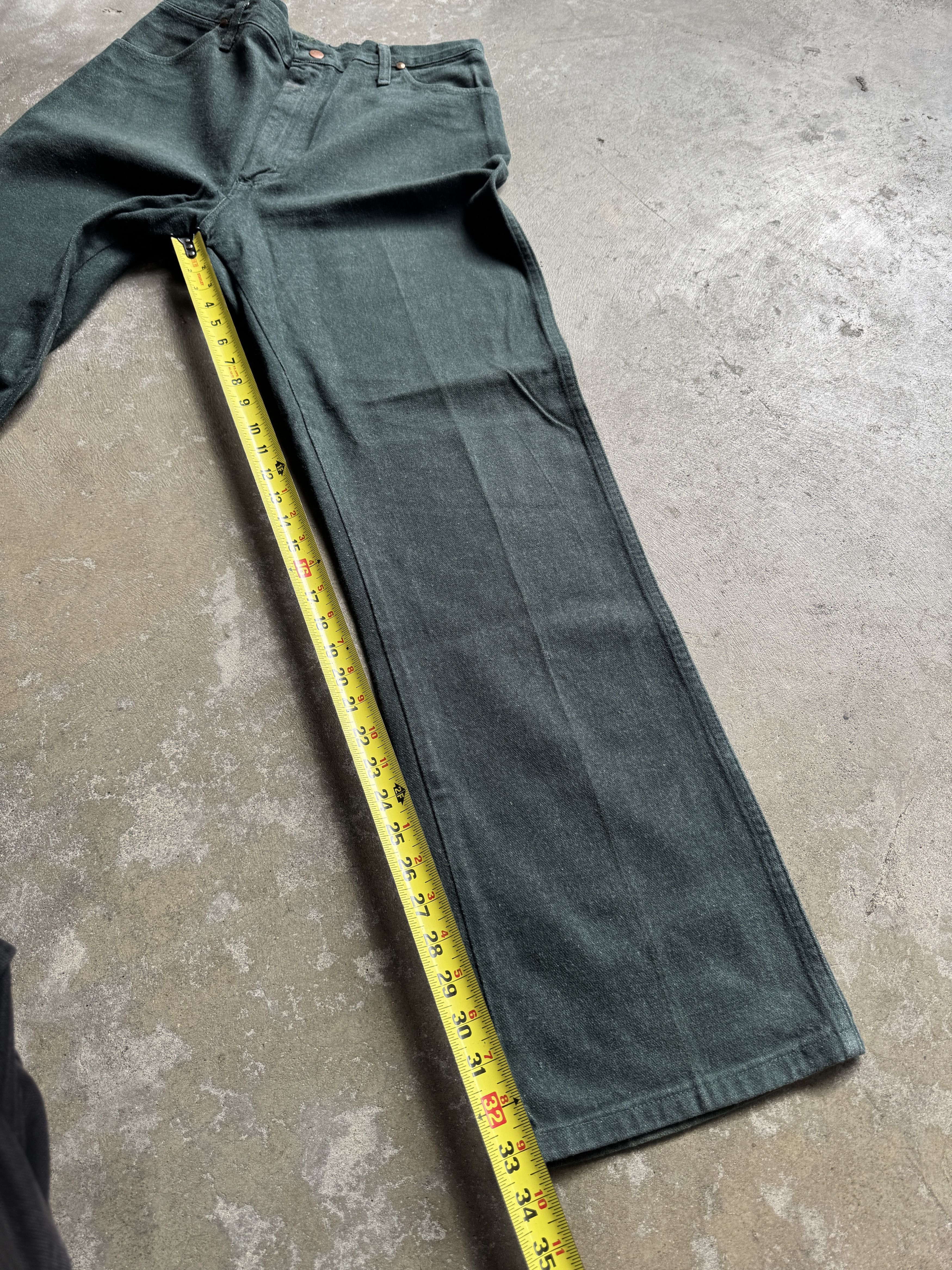 Wrangler 🌲BEAUTIFUL DEEP GREEN VINTAGE WRANGLER - MADE IN USA Size US 34 / EU 50 - 5 Thumbnail