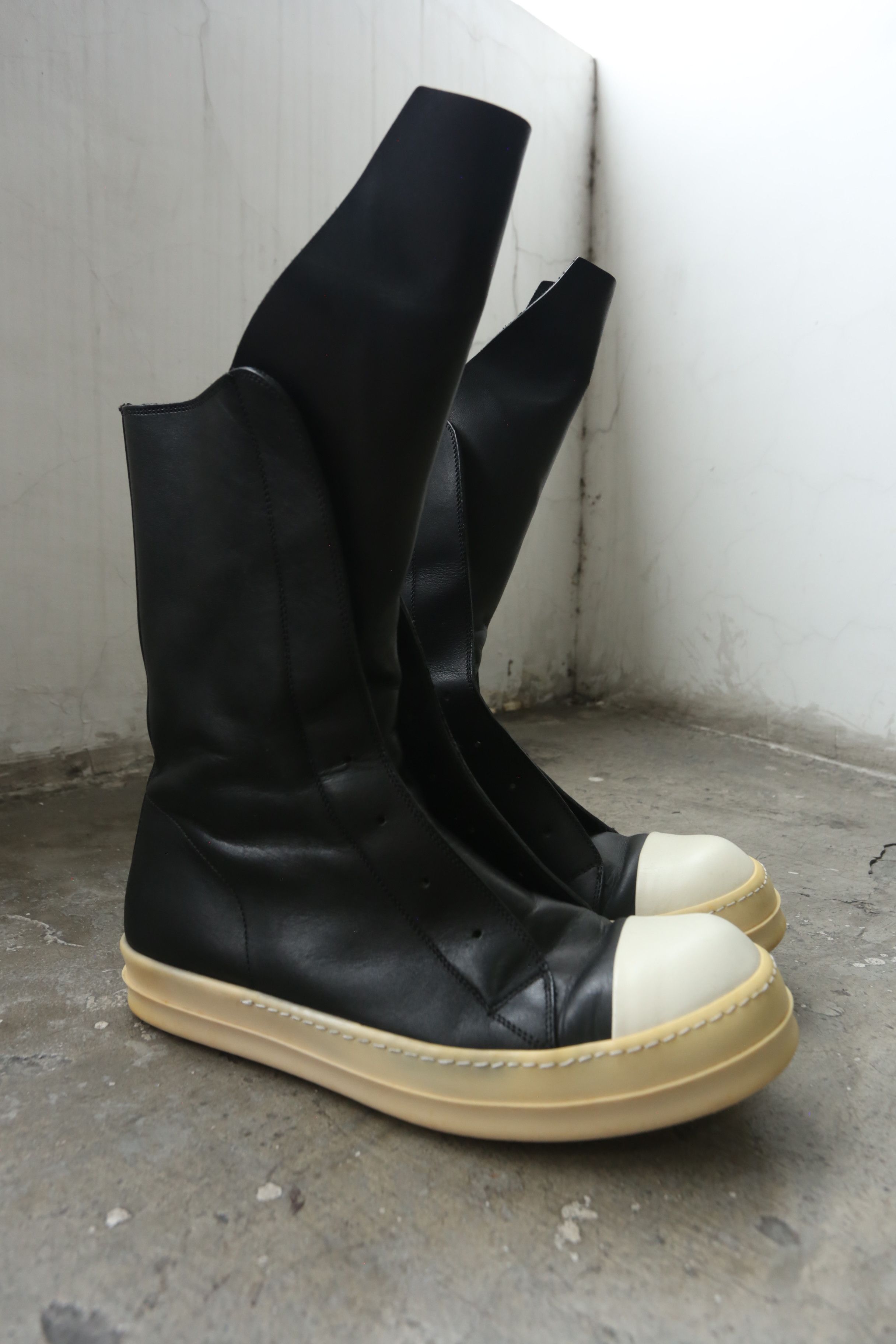 Rick Owens - F/W 15 - Laceless Ramones in Black, Men's (Size 7)