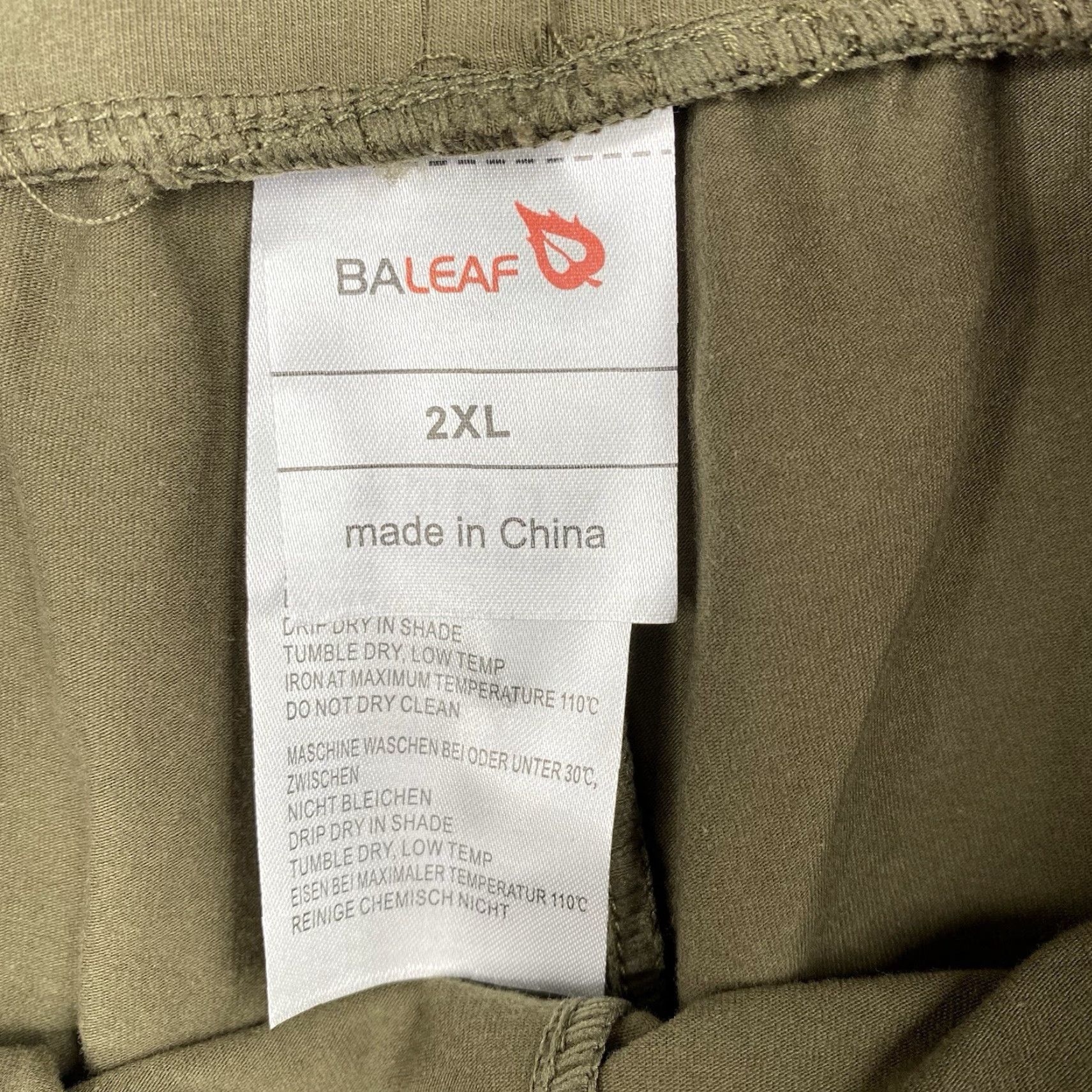 Vintage Baleaf Womens Shorts 2XL Green Cotton Drawstring Pockets Pull On Lounge Yoga Shirt Size 40" / US 18 - 4 Thumbnail