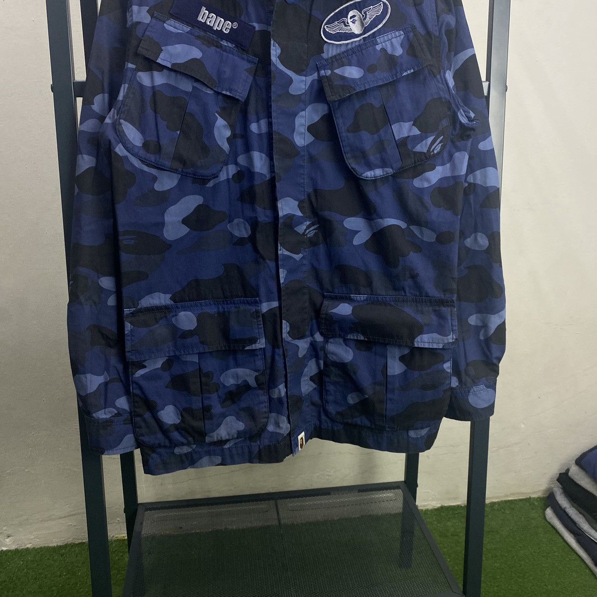 Bape RARE‼️A Bathing Ape Multi Pocket Purple Camo Shirt Button Ups Size US L / EU 52-54 / 3 - 4 Thumbnail
