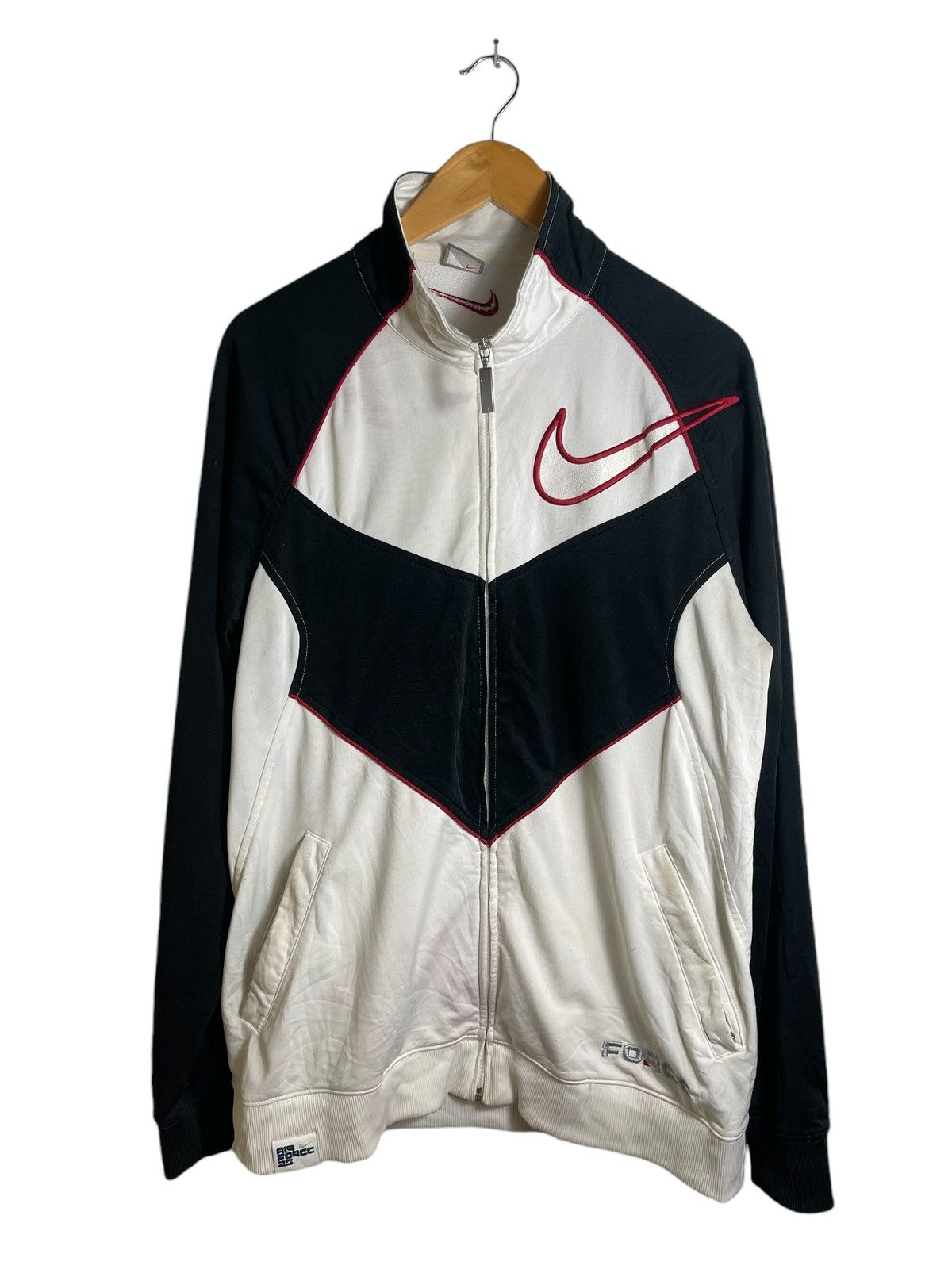 Nike × Vintage Vintage Nike swoosh Air force track top Size US L / EU 52-54 / 3 - 1 Thumbnail