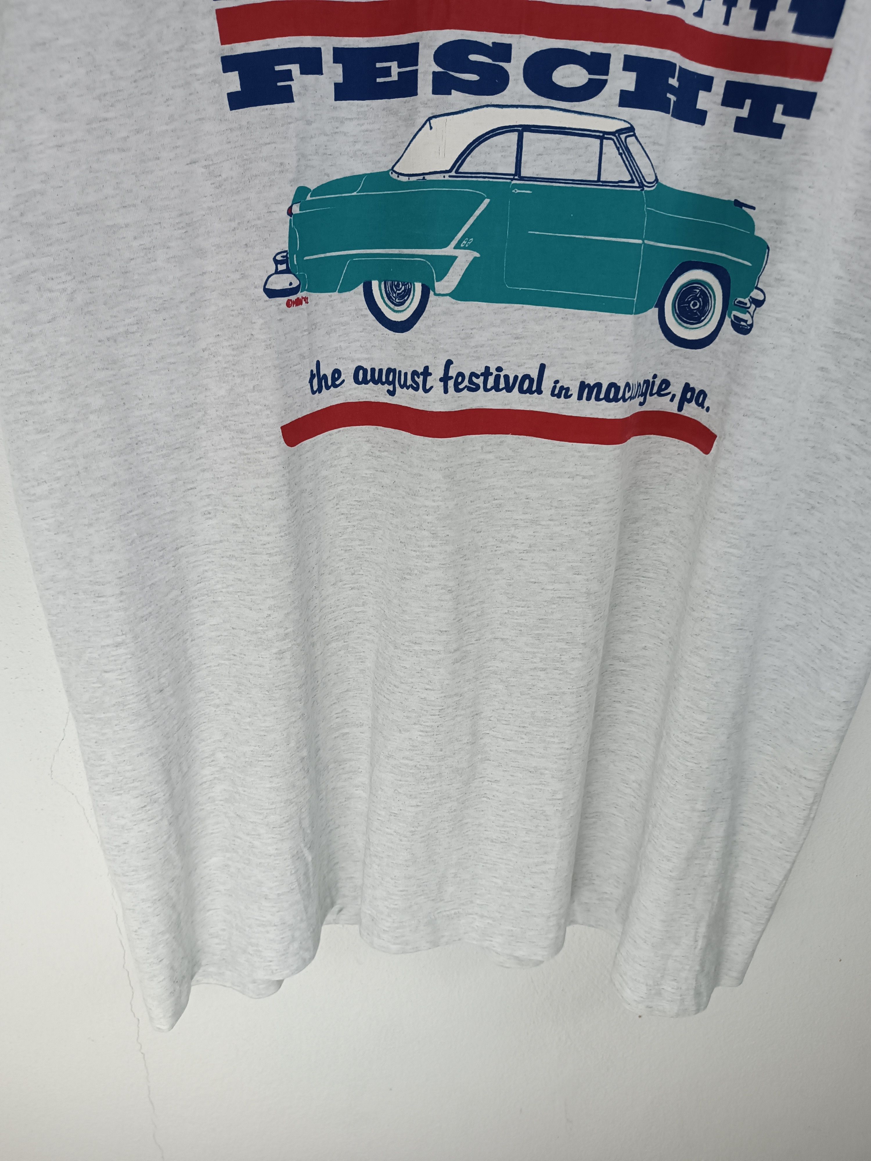 Vintage VINTAGE 90'S DAS AWKSCHT FESCHT HOT ROD CLASSIC CAR TEE Size US XL / EU 56 / 4 - 6 Thumbnail