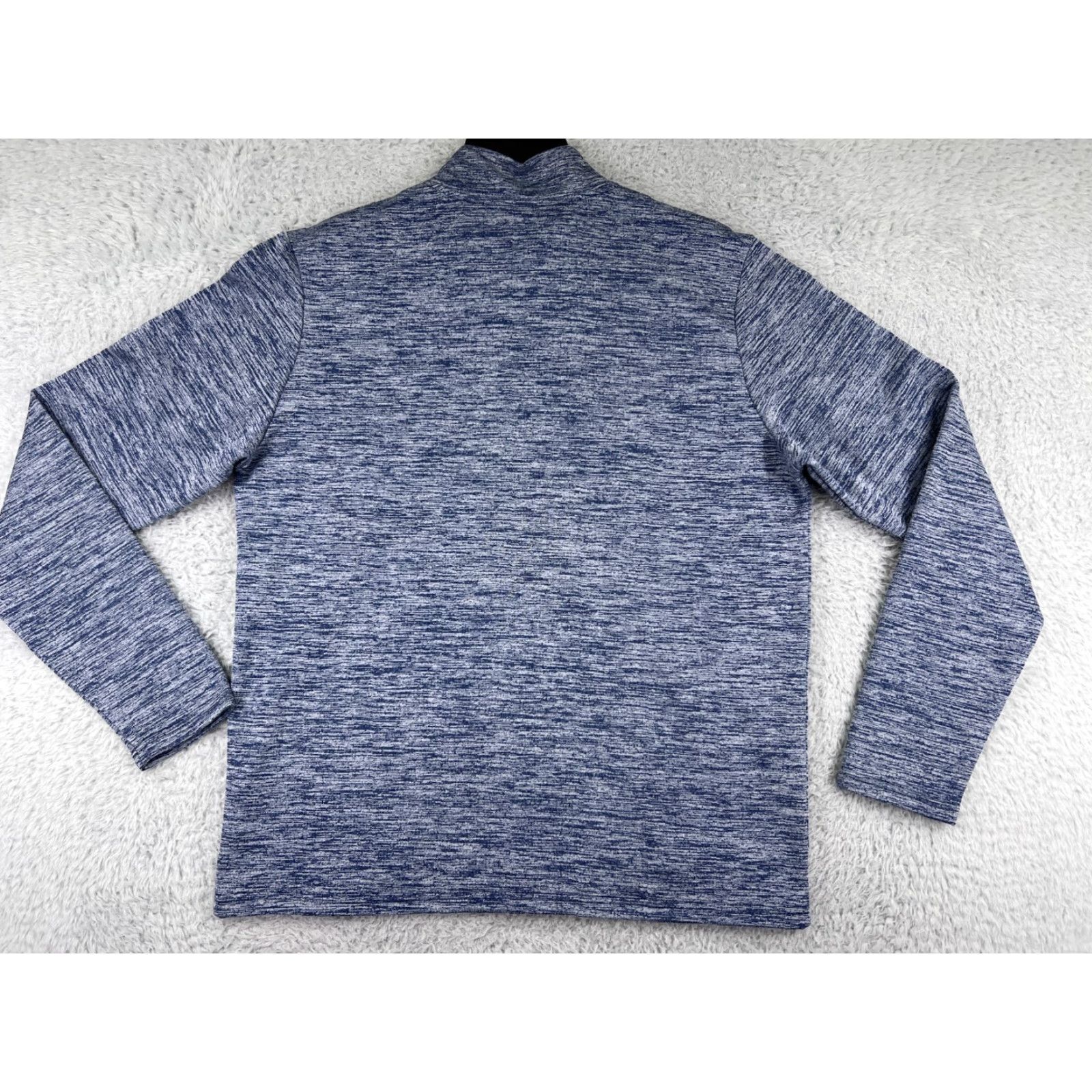 Vintage Captain America Marvel Mens 1/4 Zip Sweater Blue Shirt Polyester Mock Neck Full Size M Adult Regular Men’s Pullover Casual Logo Zipper Cap America Size US M / EU 48-50 / 2 - 2 Thumbnail