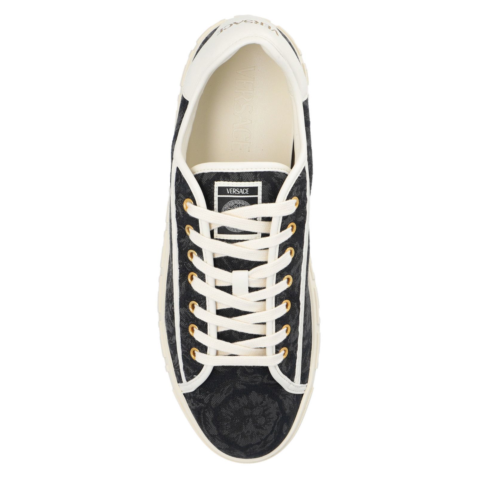 Versace VERSACE 'Barocco Greca' Black Sneakers New And Authentic (Me Size US 7.5 / EU 40-41 - 4 Thumbnail